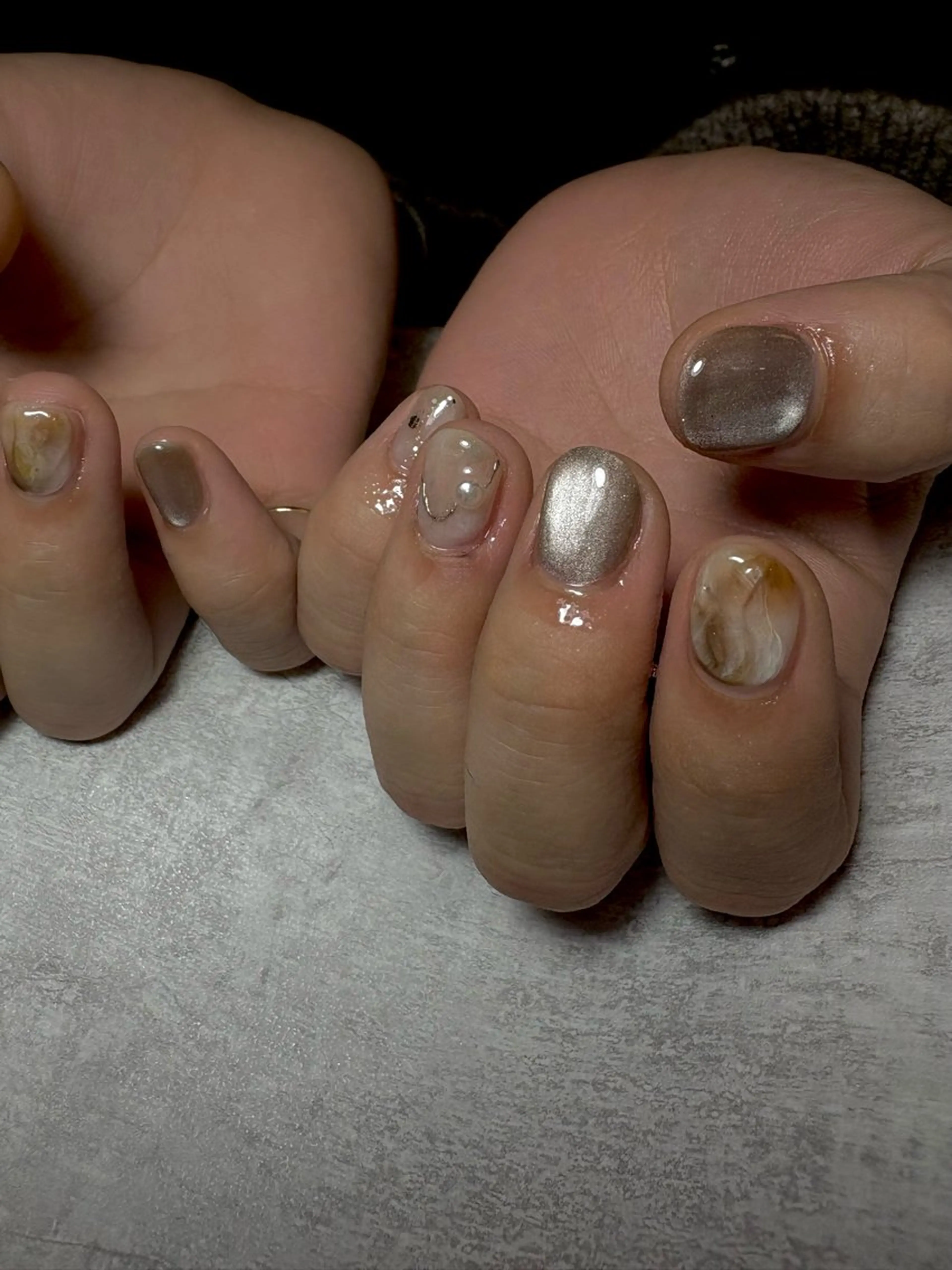 ネイル 成人式 持ち込み ニュアンスネイル BEAUTY GARDEN 【nail salon unseul】所属・nana .のネイルデザイン