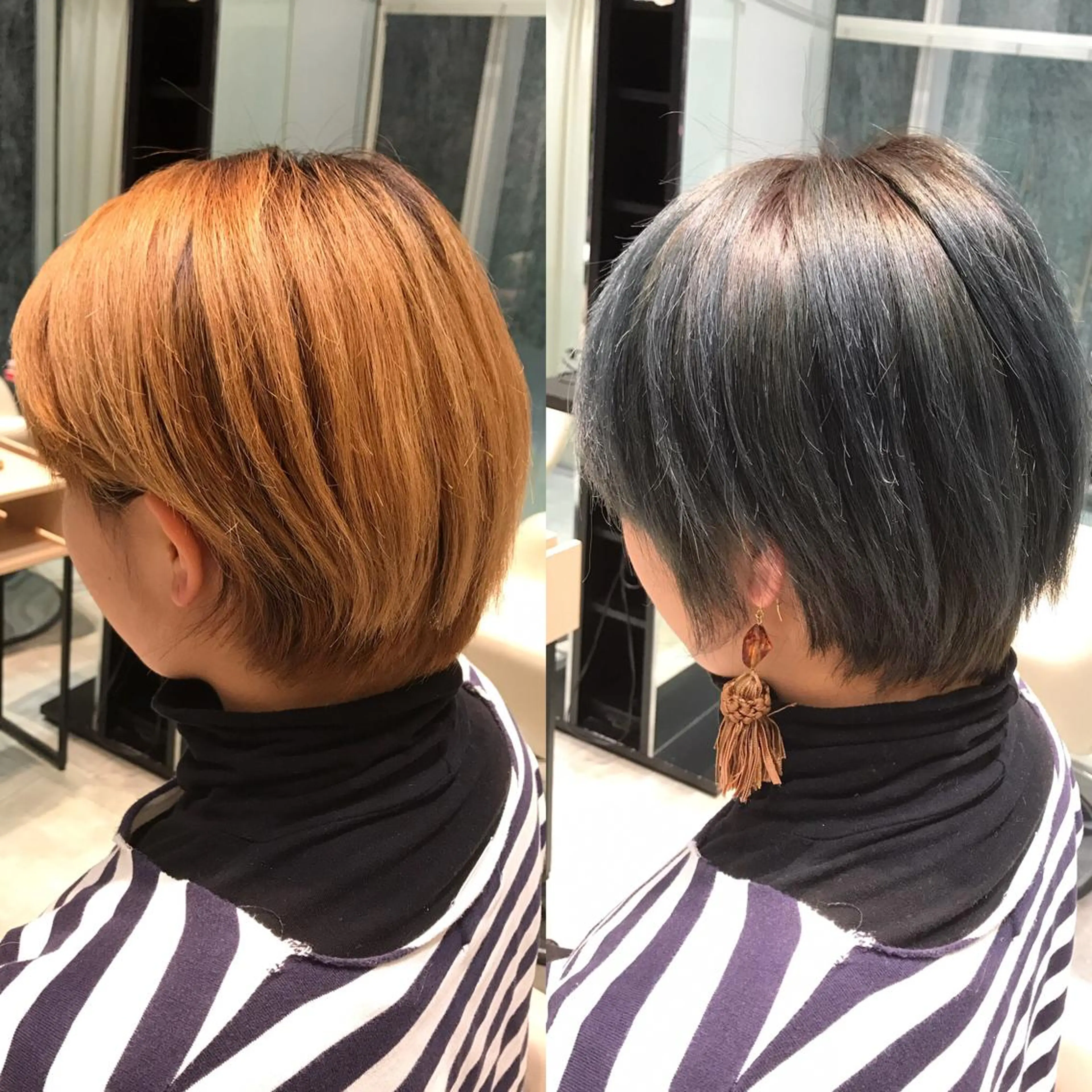 ショート カラー ヘアアレンジ グレージュ Re:ta KANZOのヘアスタイル