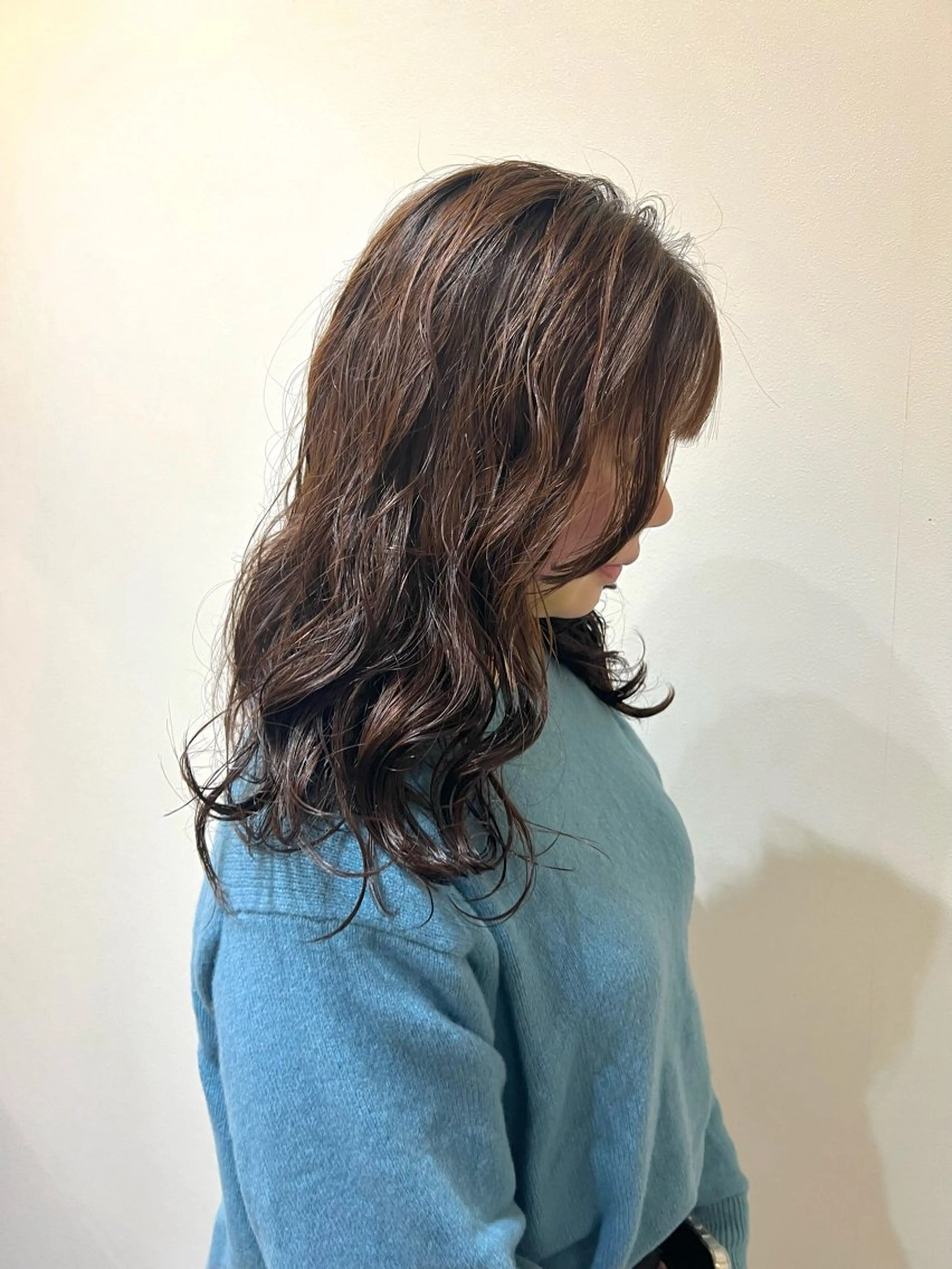 セミロング パーマ セミロングパーマ カット パーマ トリートメント しおり/パーマ/ newi町田のヘアスタイル