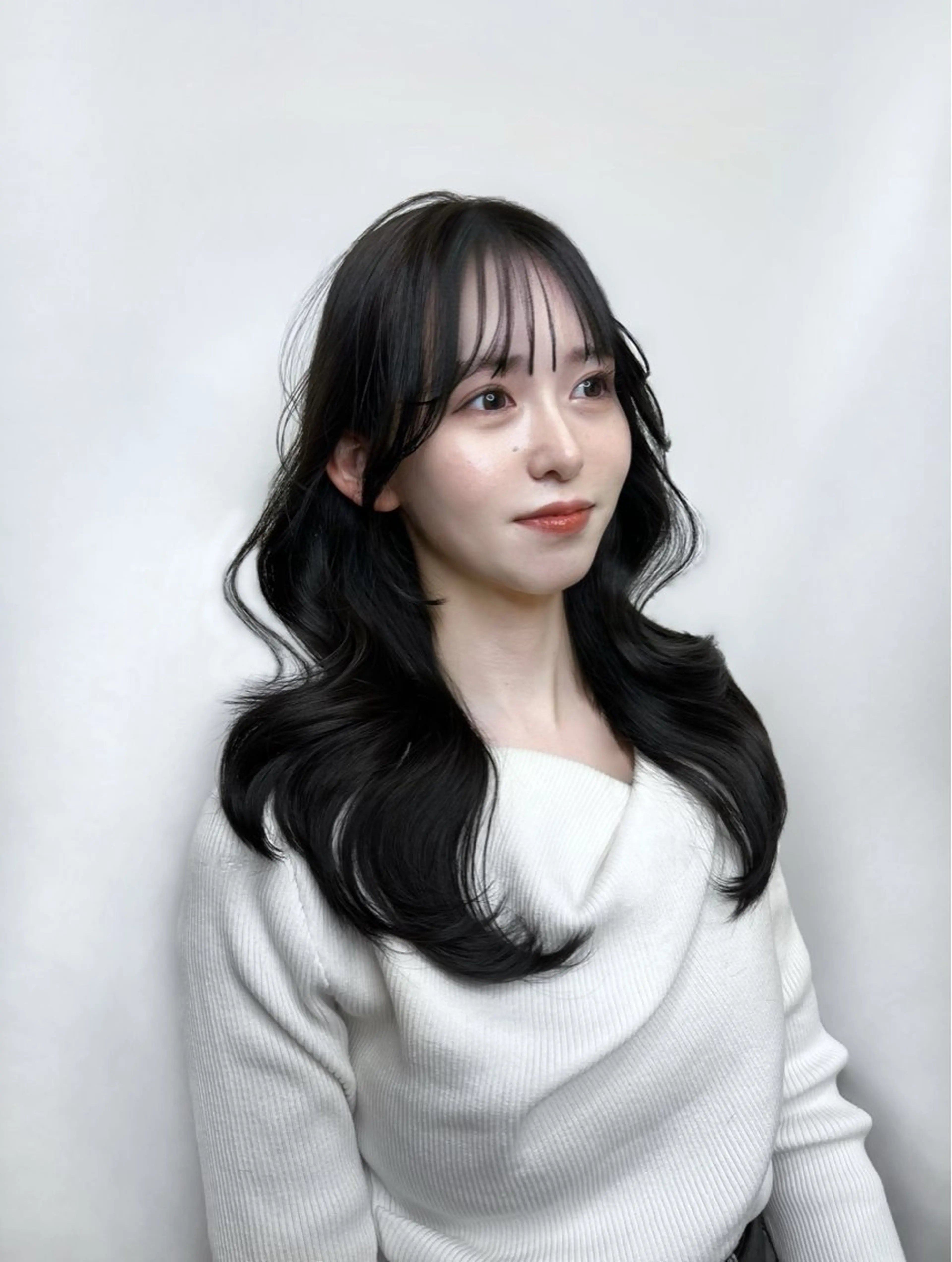 ロング カラー パーマ ヘアアレンジ 韓国風ヘア レイヤーカット トリートメント ワンホンヘア 🏅韓国ヘア/新宿/ レイヤー/KSukeのヘアスタイル