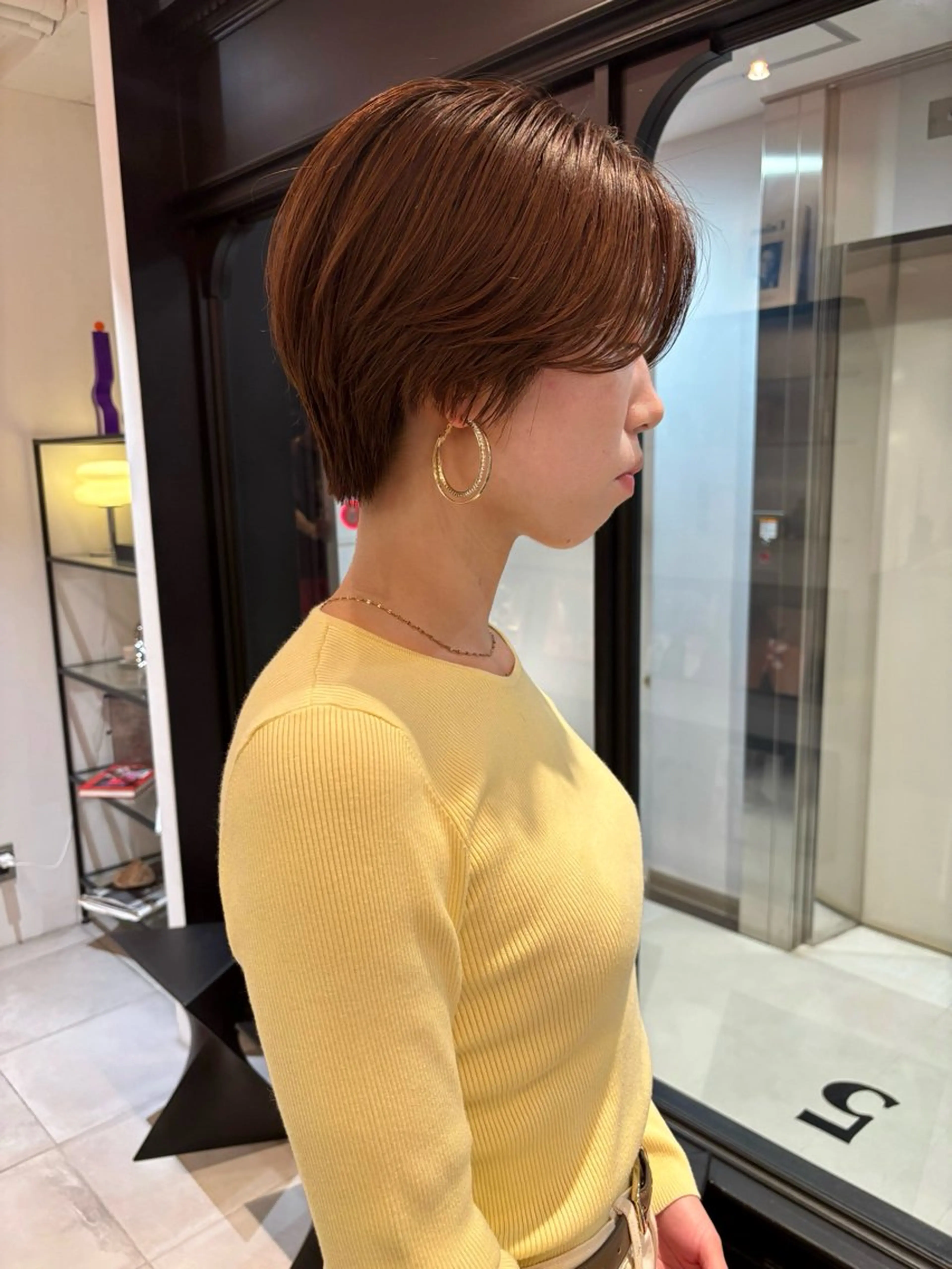 ショート riria/ボブ /ブラウンカラー🎀のヘアスタイル