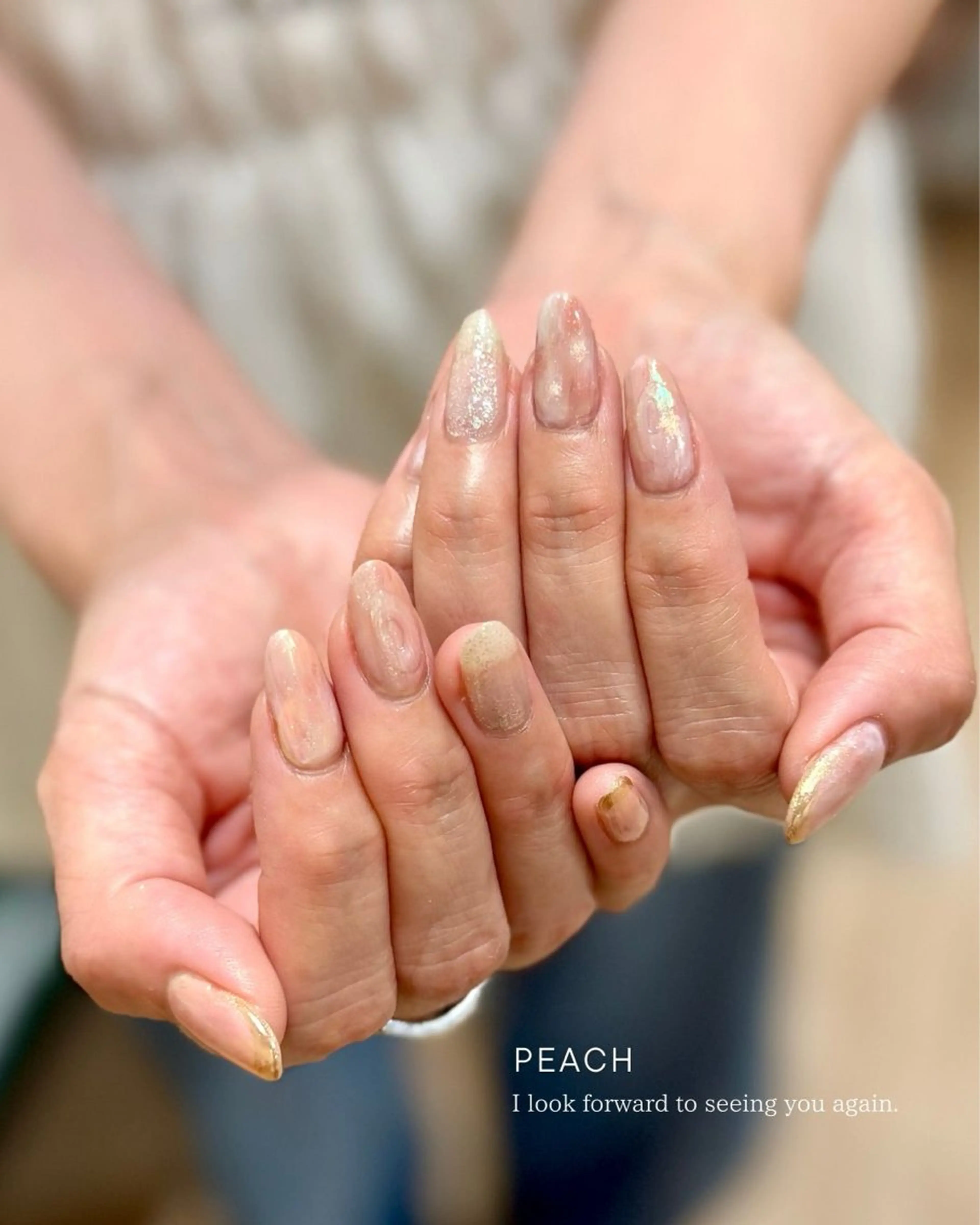 ネイル ジェルネイル ロングネイル ニュアンスネイル パラジェル 夏ネイル Seemly 千田町店所属・フラワーパラジェル 🌸シームリーエミのネイルデザイン