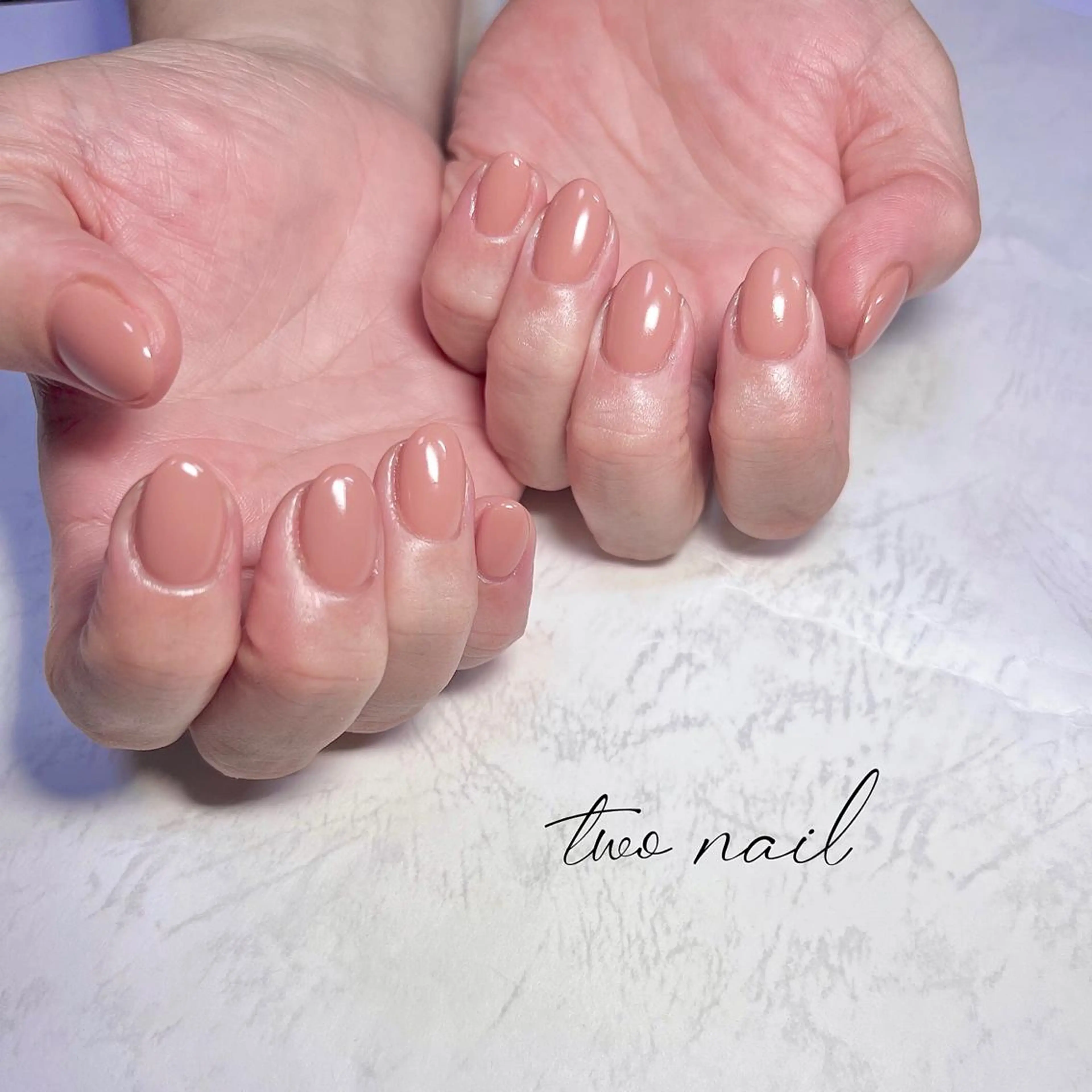 ネイル アートネイル ブラウン フットネイル ハート ニュアンスネイル ハンドネイル two nailのネイルデザイン