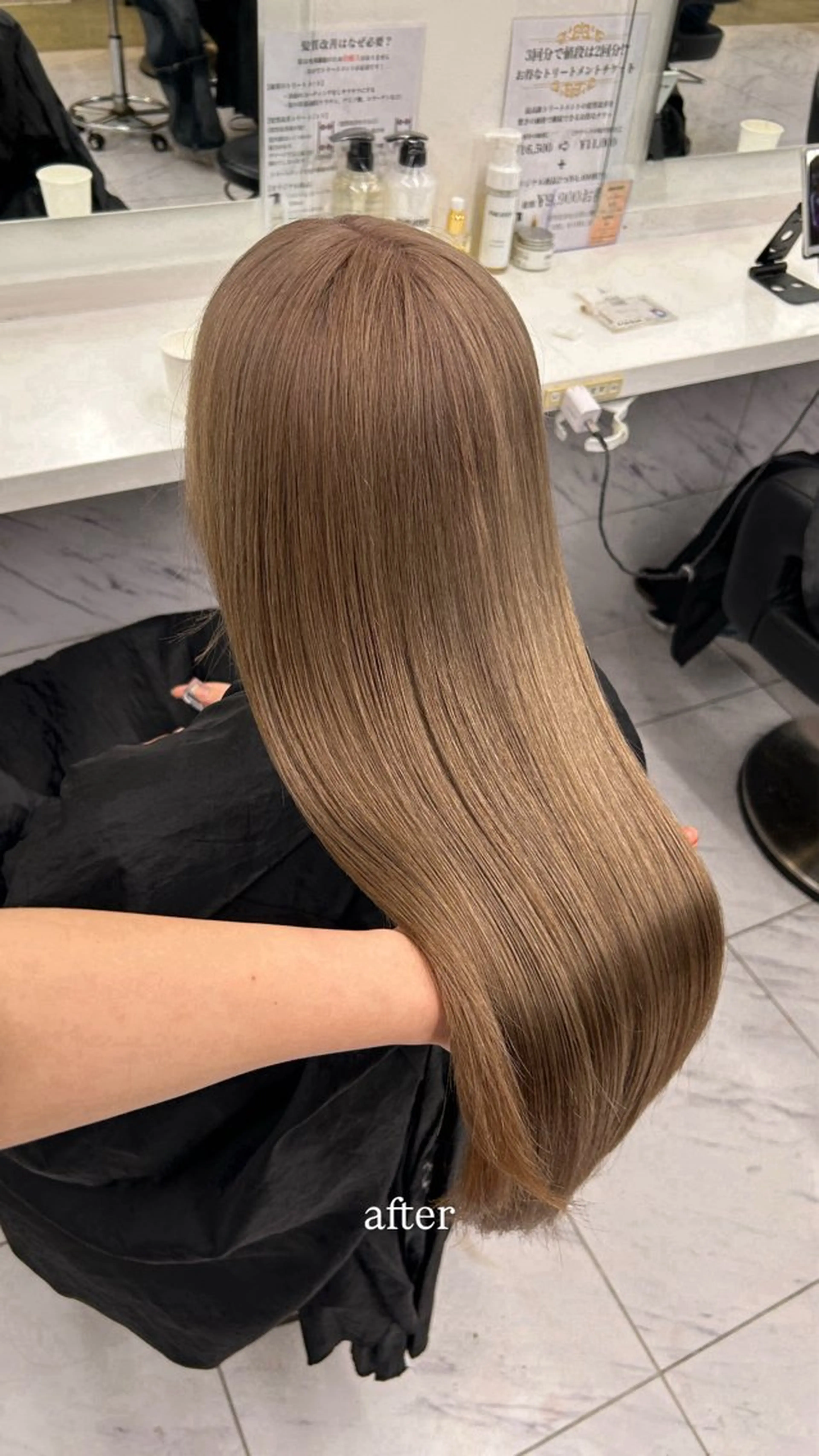 カラー カット ヘアカラー ヘッドスパ ヘアセット 🥯縮毛/レイヤー/ ベージュヘア🥯のヘアスタイル