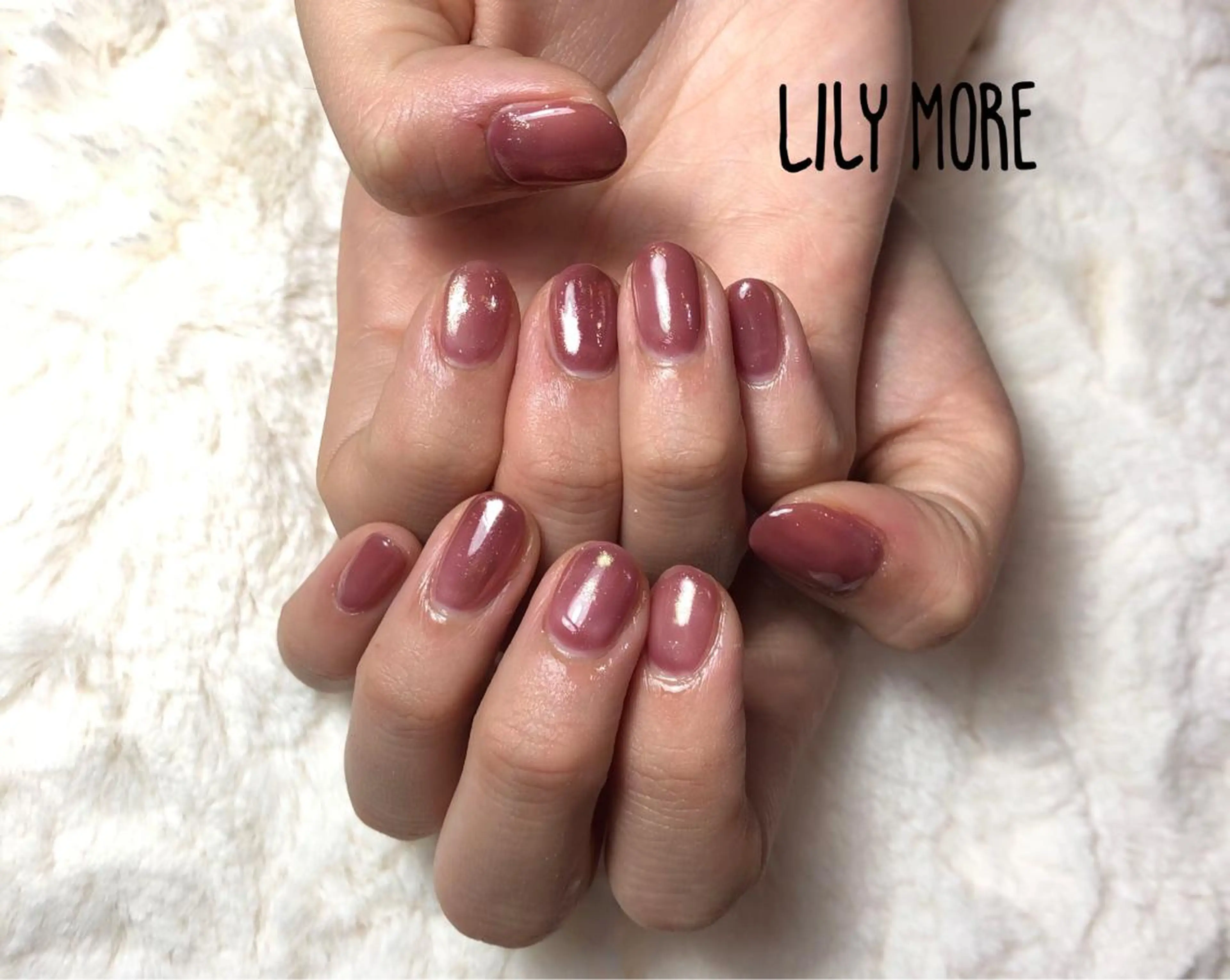 ネイル ゴールド ミラーネイル Lily closetのネイルデザイン