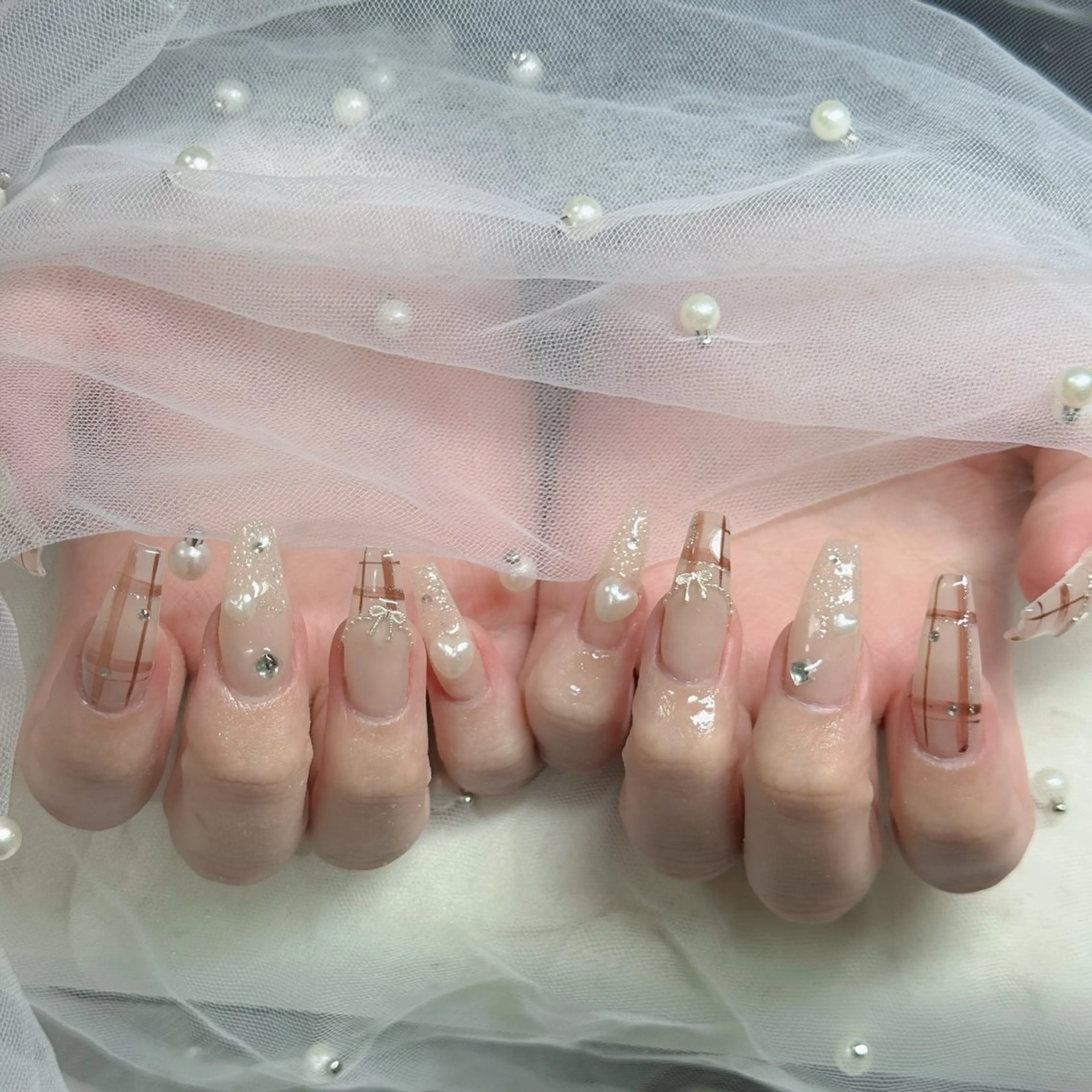 ネイル べっ甲ネイル チークネイル フラッシュネイル フラワーネイル フットネイル ハンドネイル Hani Nail Salonのネイルデザイン