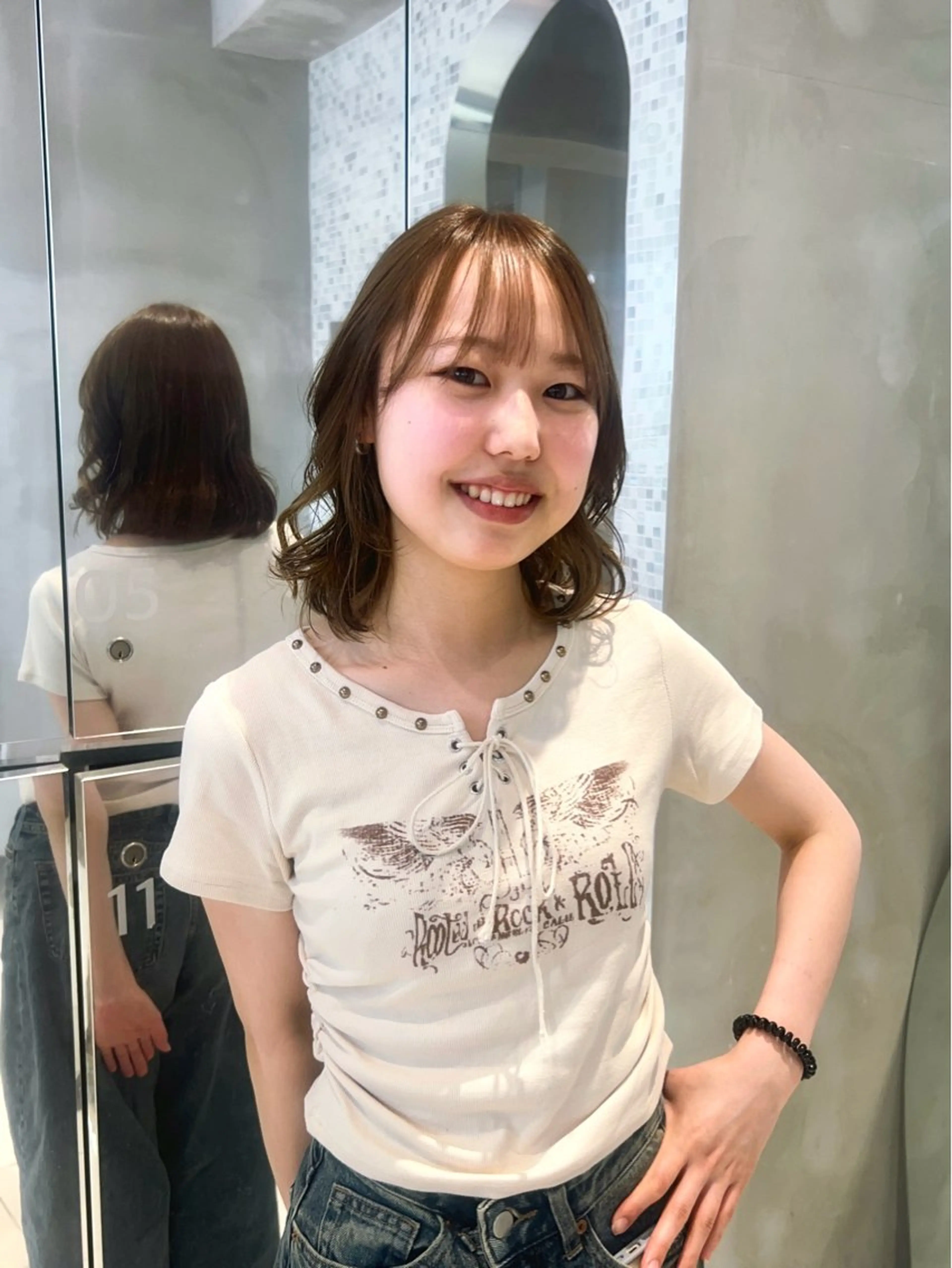 カラー インナーカラー ヘアカラー ハイトーン/くすみ カラー seina★のヘアスタイル