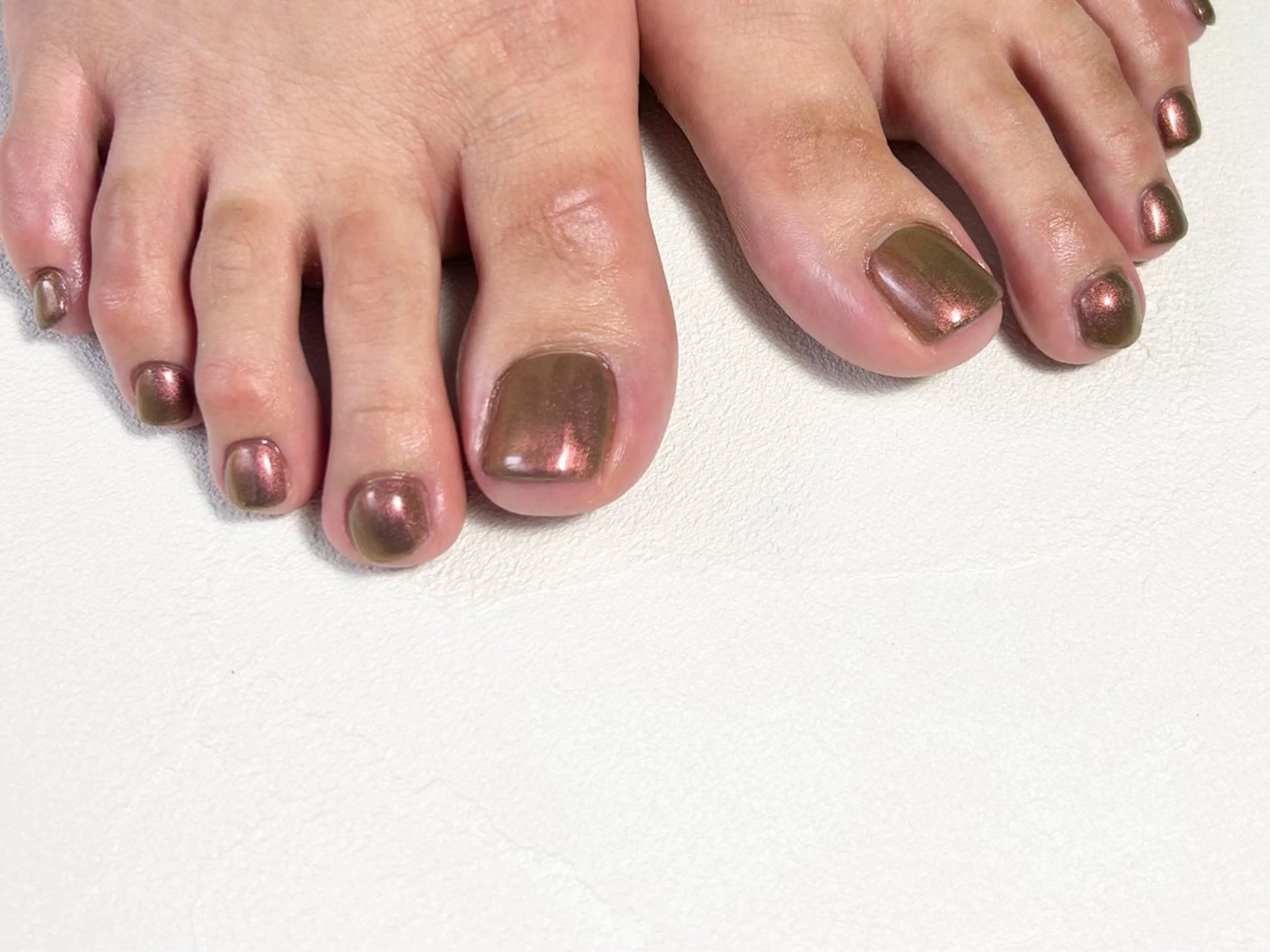 ネイル ブラウン ワンカラーネイル フットネイル esperer ［エスペレ六本木店］のネイルデザイン