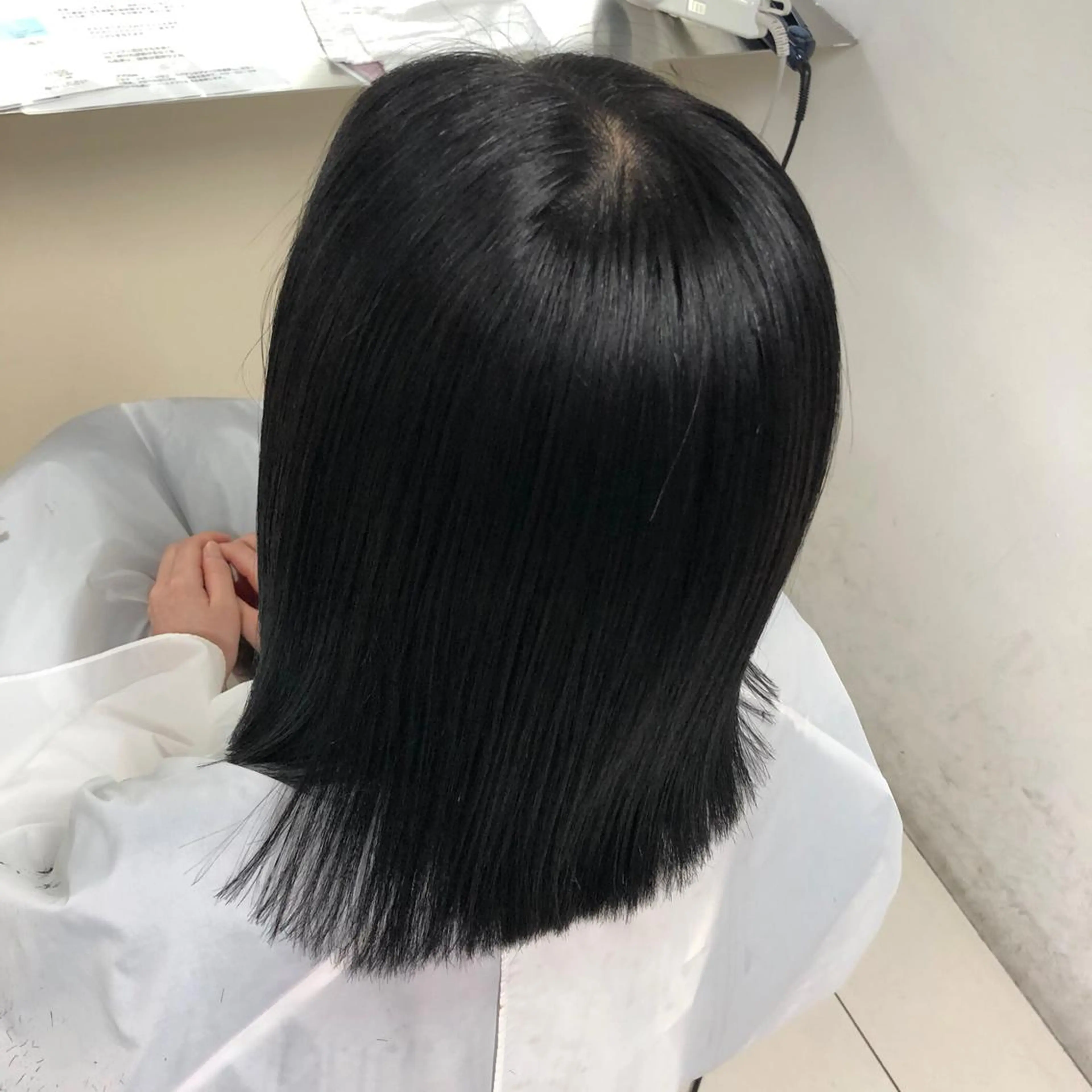 ミディアム カラー 黒髪 韓国風カラー 韓国風ヘア まつ毛/アイブロウ /髪質改善カラーのヘアスタイル