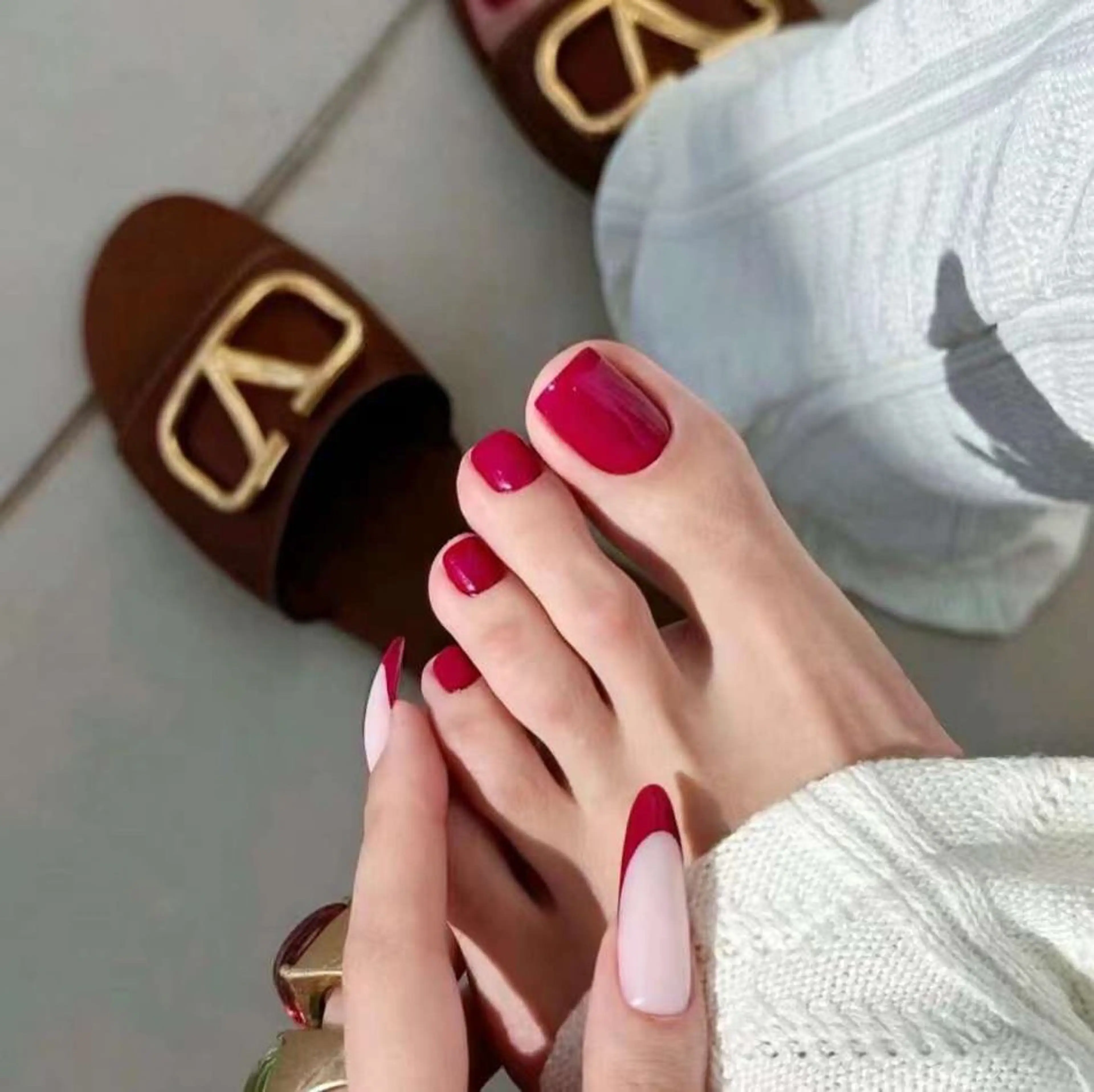 ネイル フットネイル Tinicoo Yuki ❄️のネイルデザイン