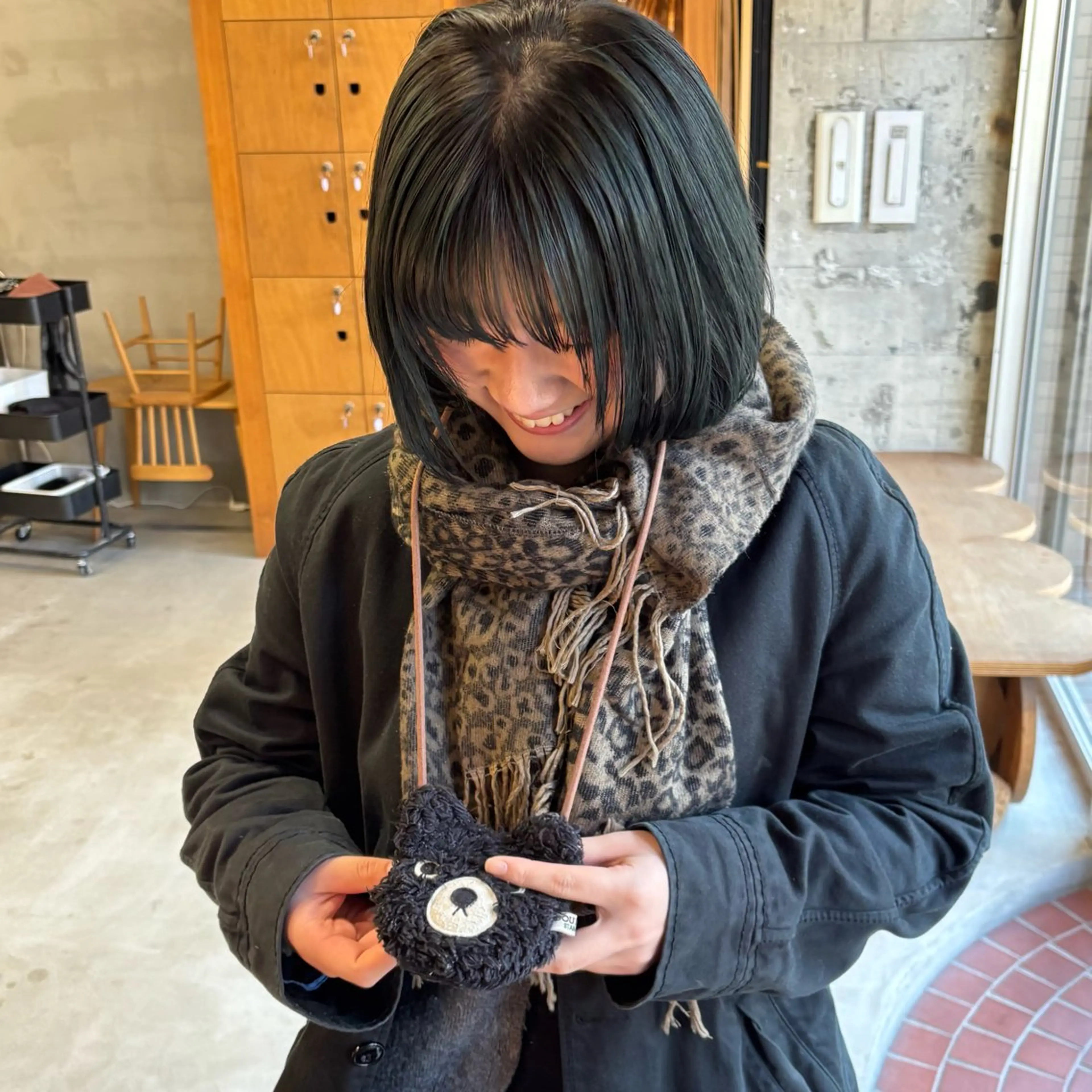 ミディアム カラー rukia : カットモデル様大募集のヘアスタイル