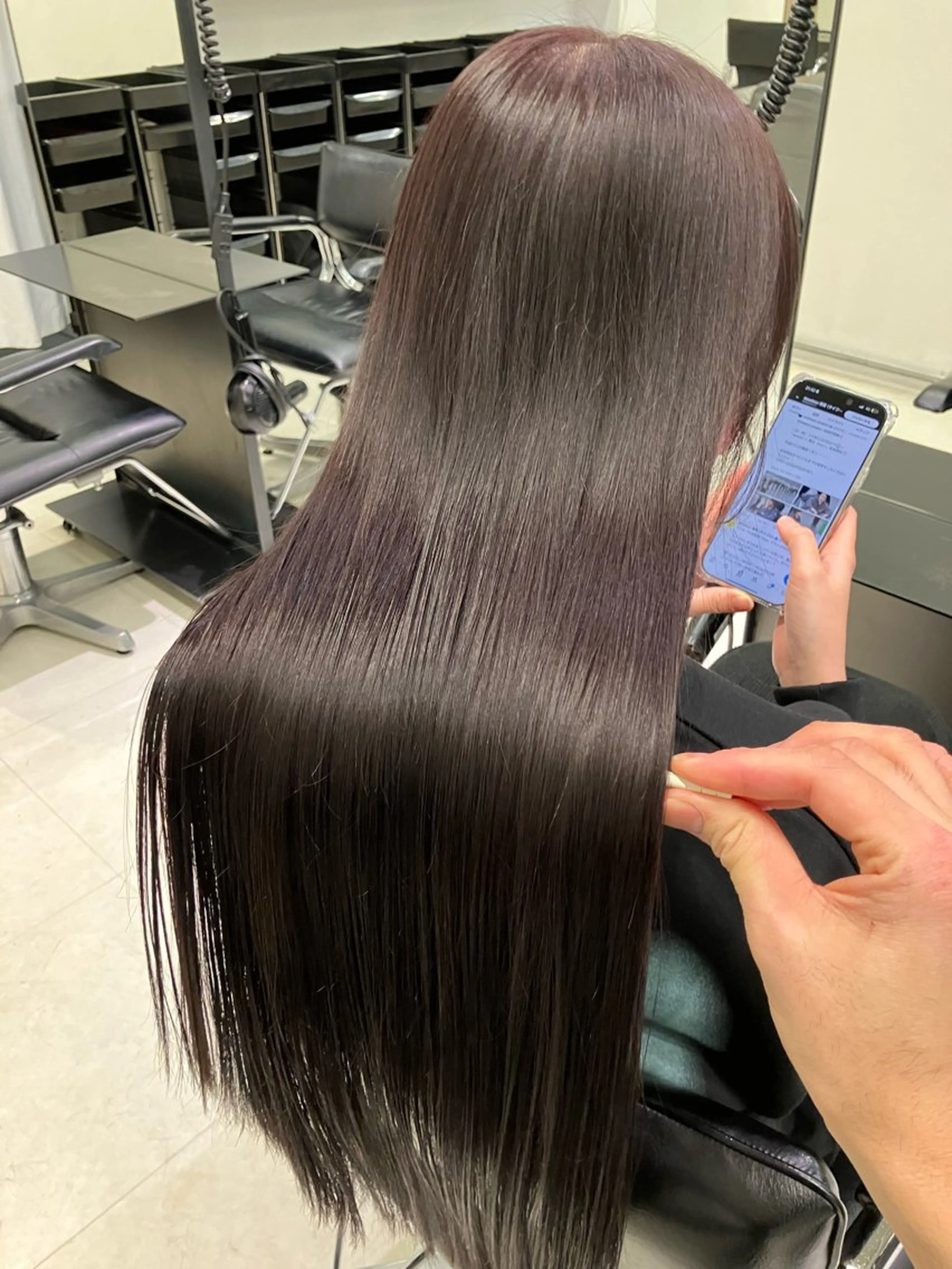 ロング カラー カット ヘアカラー トリートメント GO TODAY SHAIRE SALON原宿vita店舗所属・🩷完全マンツーマン 💖ASAHIのヘアスタイル