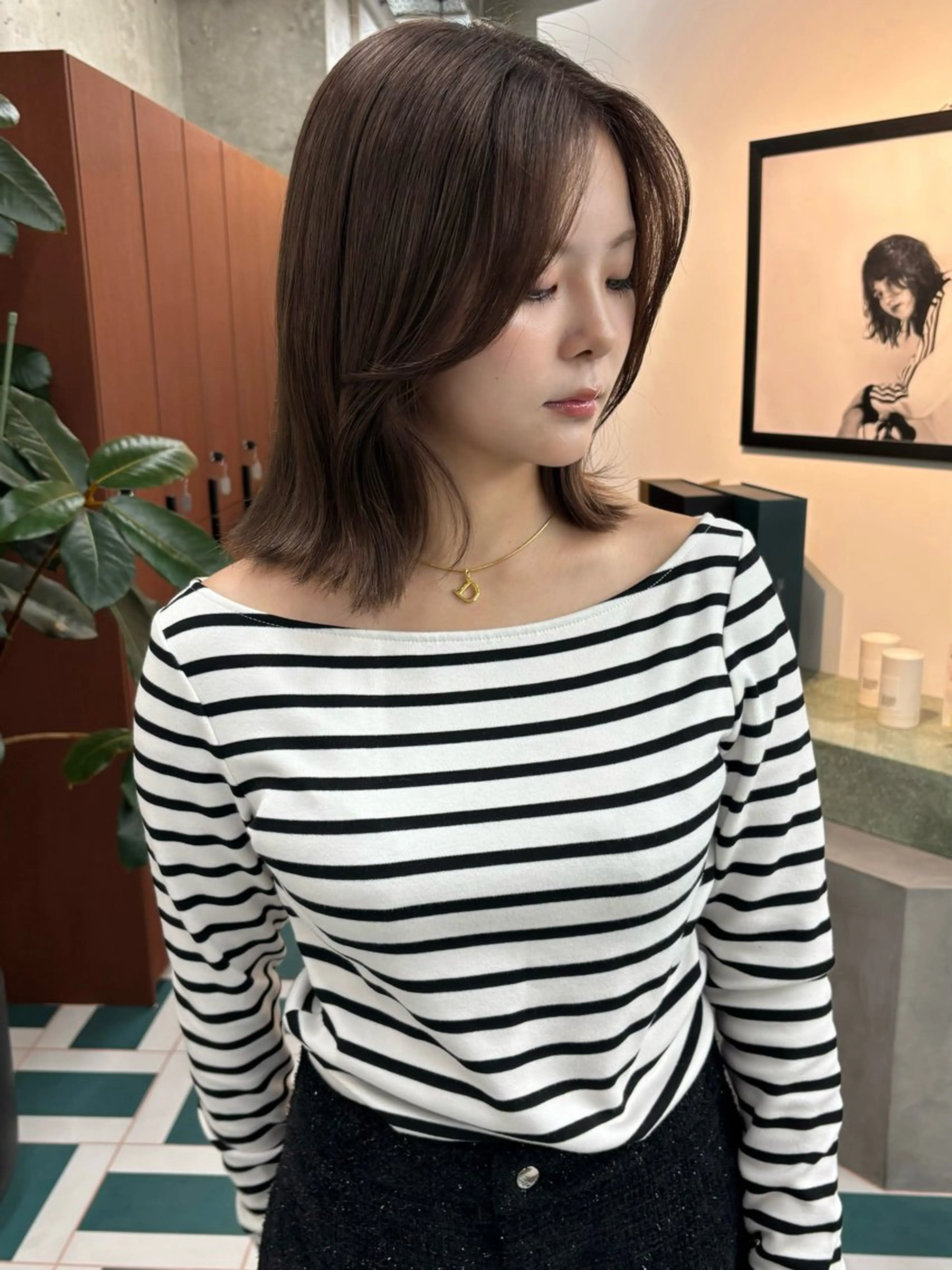 カラー ひかり/透明感カラー /インナー/ボブのヘアスタイル