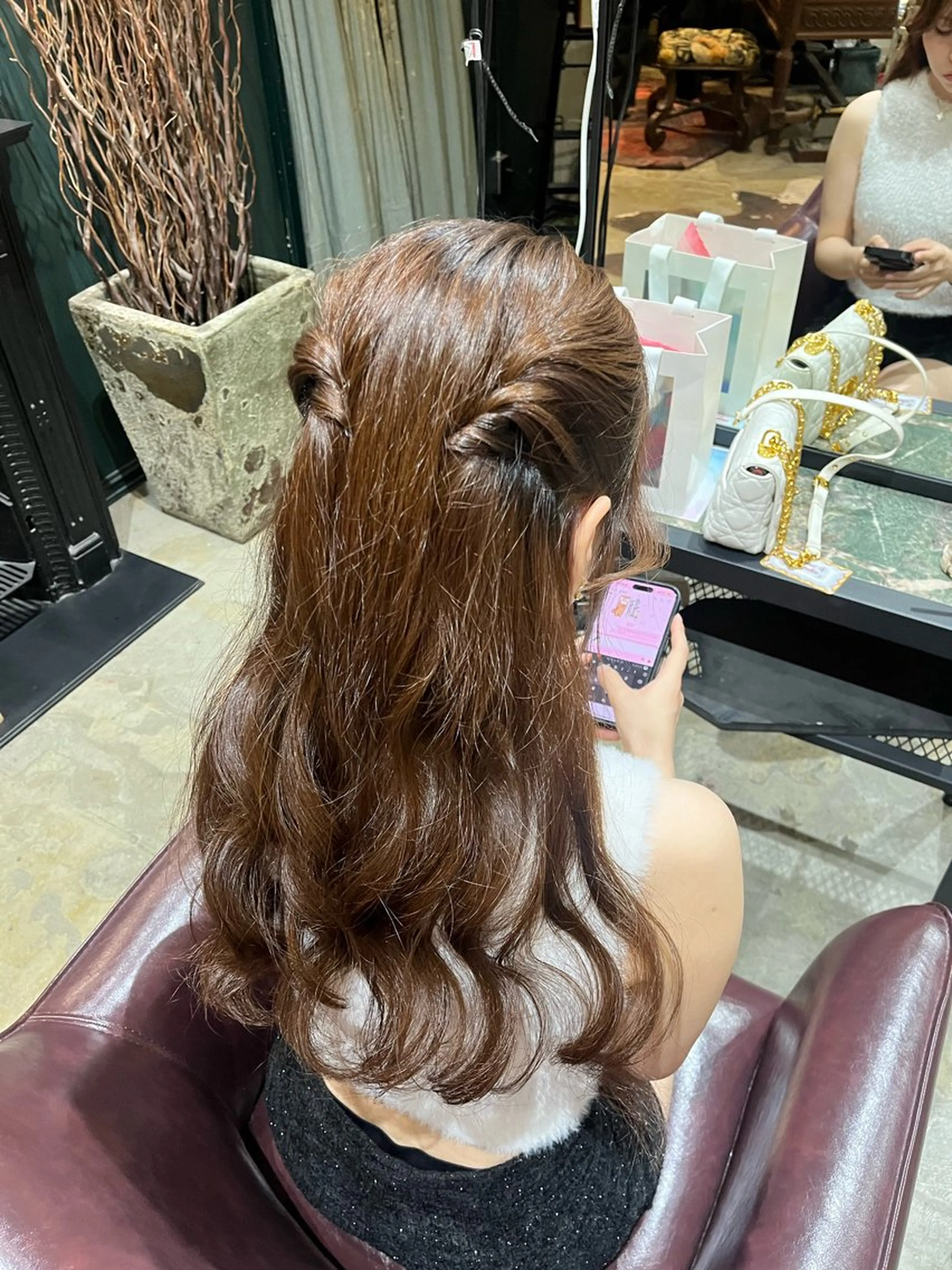 ロング ヘアアレンジ ヘアセット なじませエクステ🍒 Haruka💝のヘアスタイル