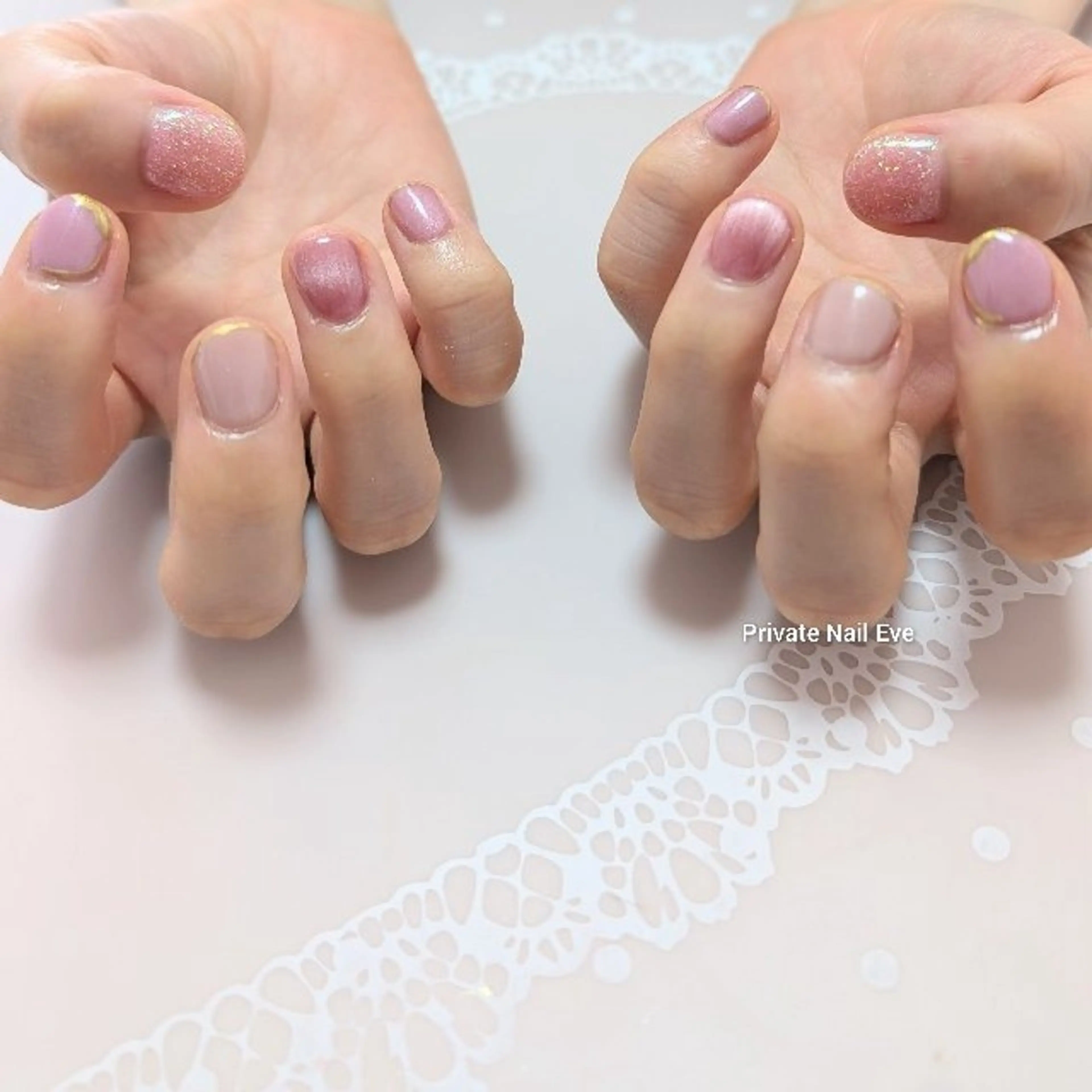 ネイル マグネットネイル ミラーネイル ワンカラーネイル ネイル junkoのネイルデザイン