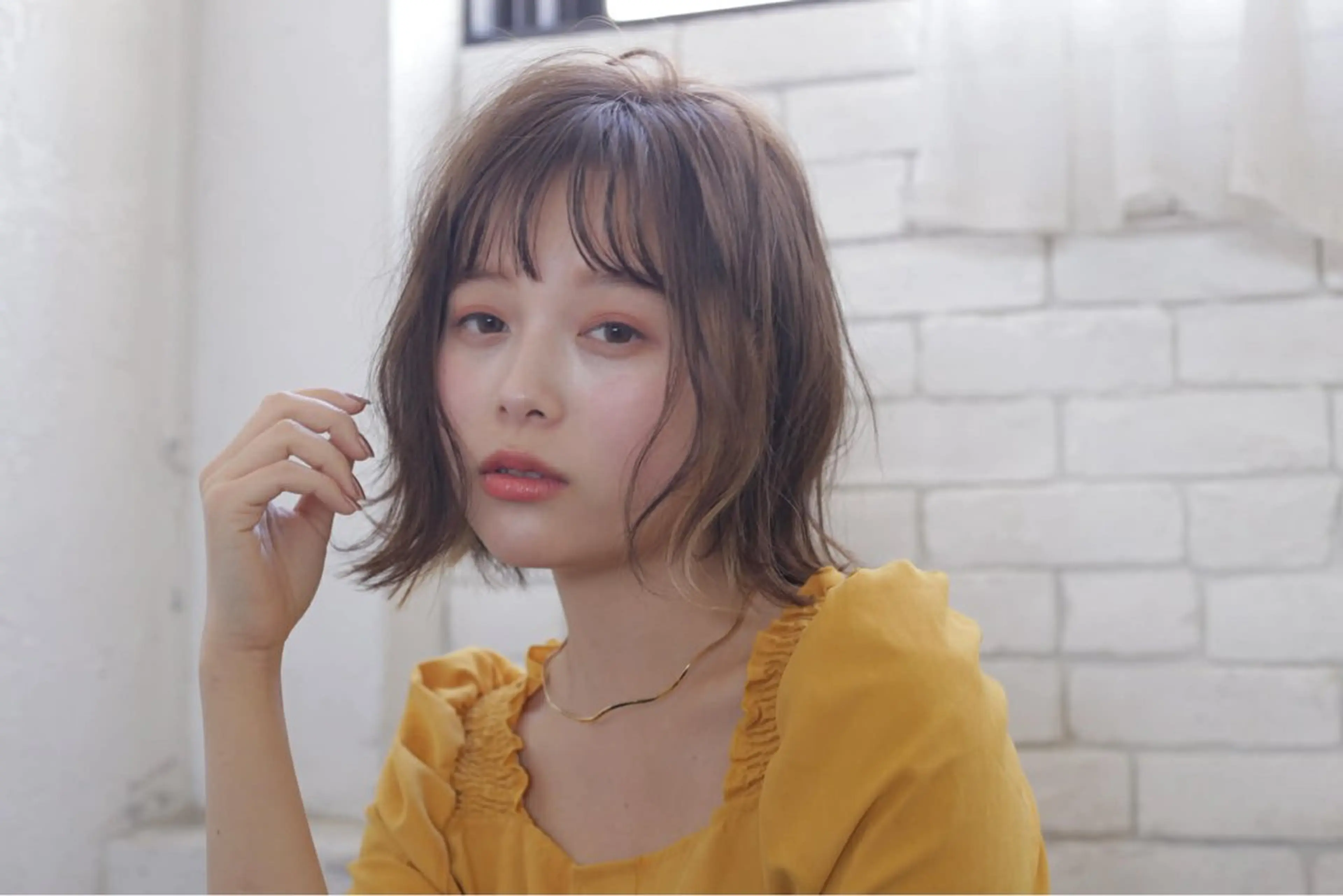 ミディアム 中谷 瑞稀のヘアスタイル