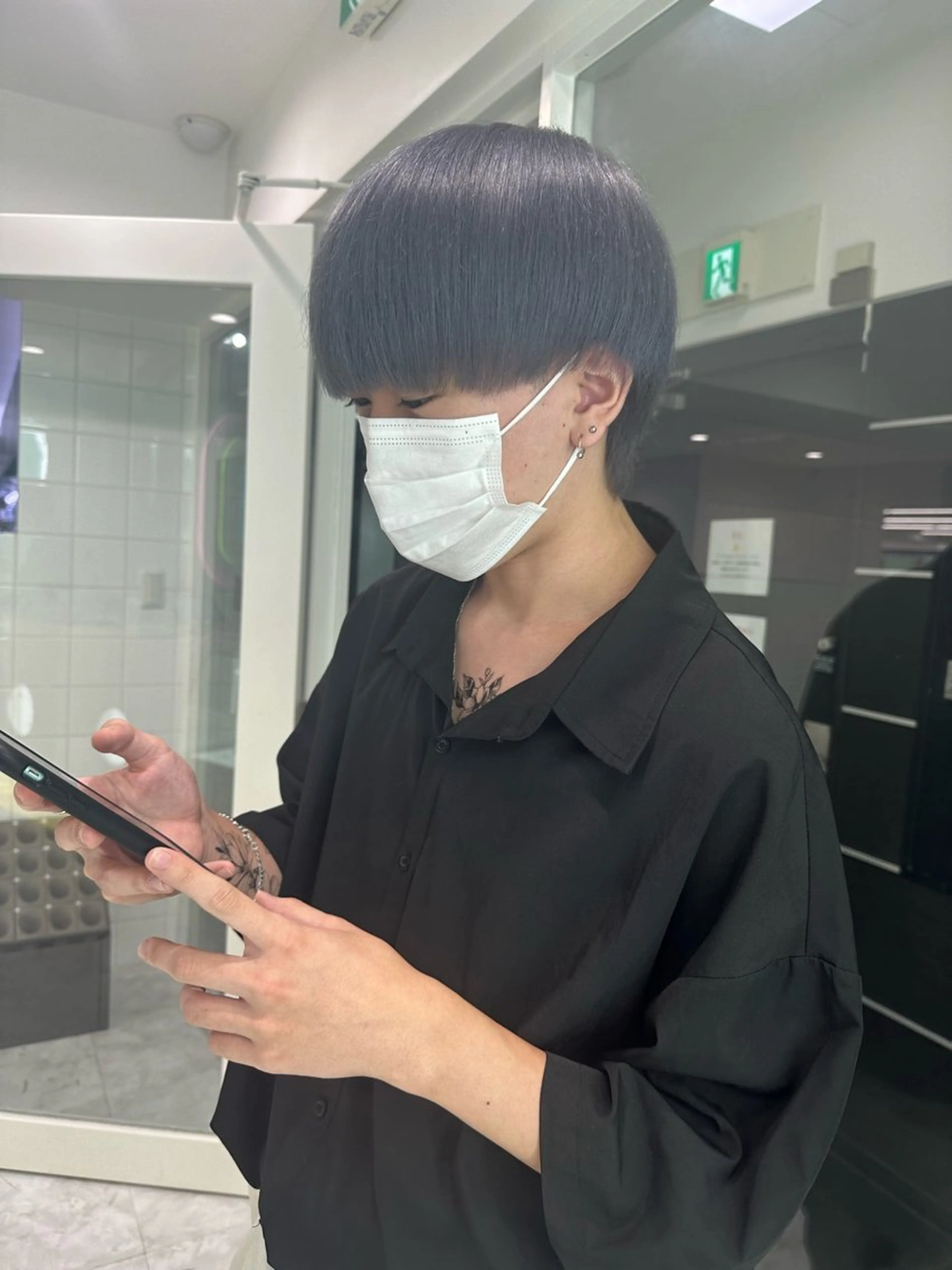 ショート カラー メンズ メンズブリーチ メンズハイトーン メンズインナーカラー メンズ韓国風 アッシュ 🪞ハイトーン🪞 🤍waka🤍のヘアスタイル