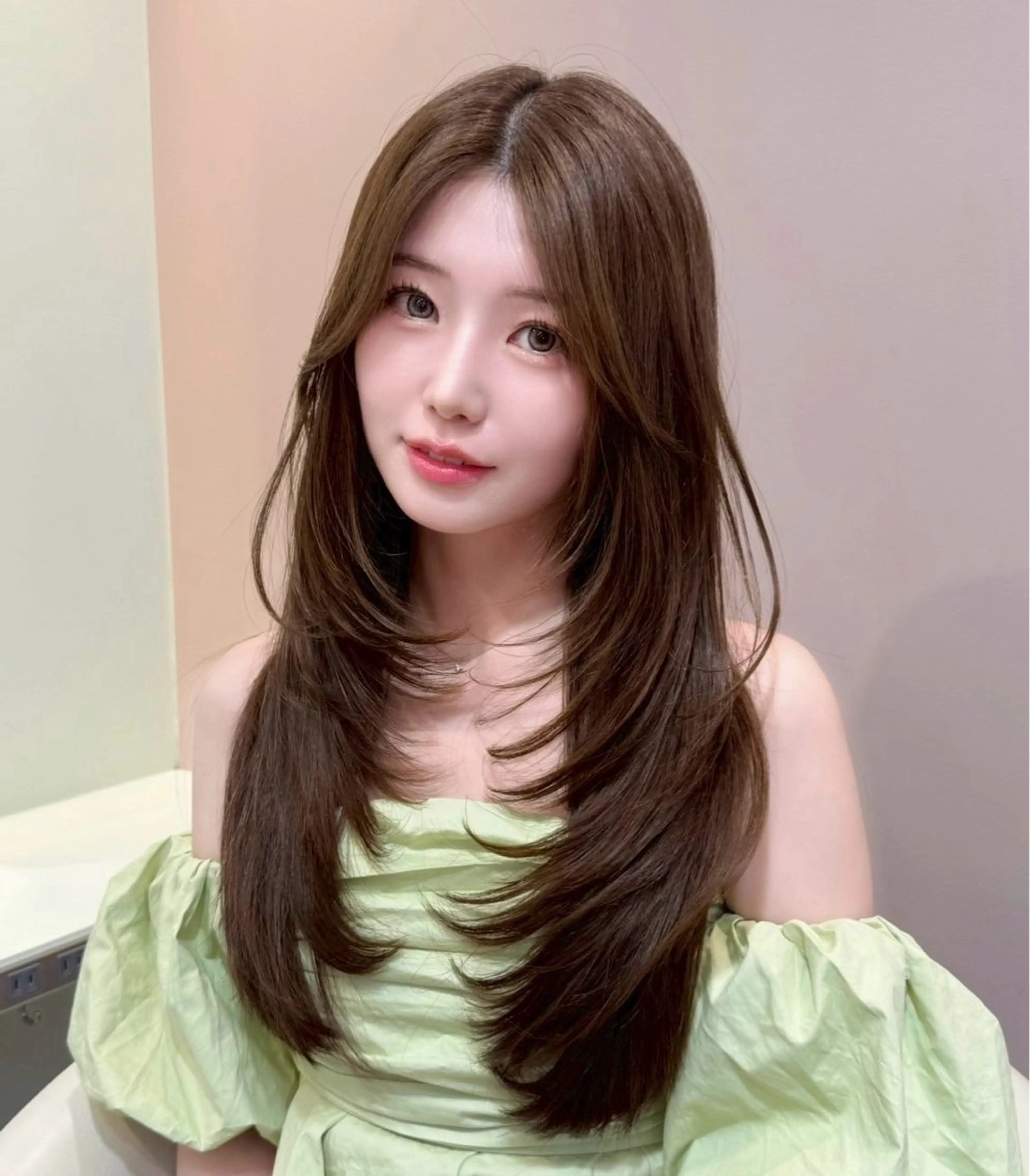 ロング レイヤーカット カット ヘアカラー ボブ/縮毛矯正/美髪 髪質改善/大和田拓夢のヘアスタイル