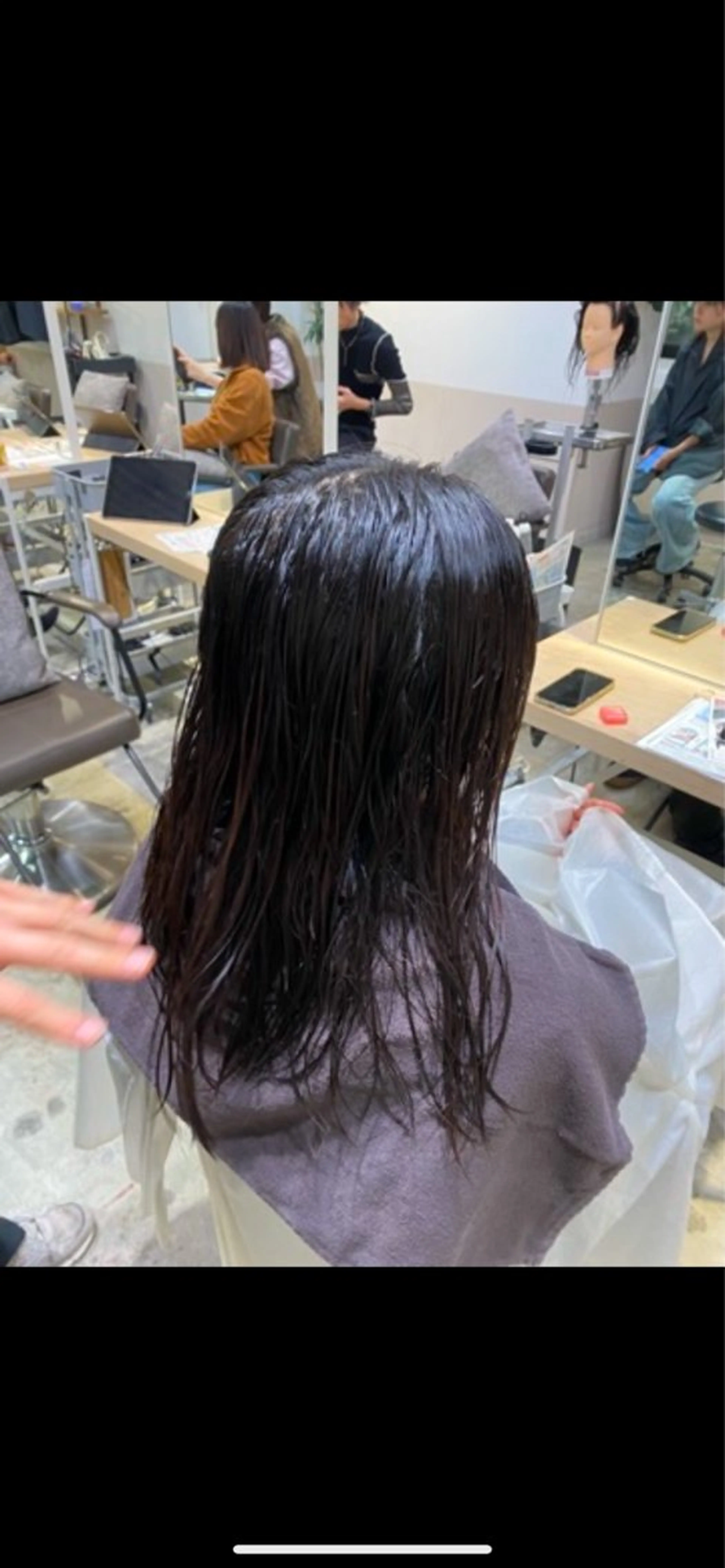 カラー カットモデル FILMSりくのヘアスタイル