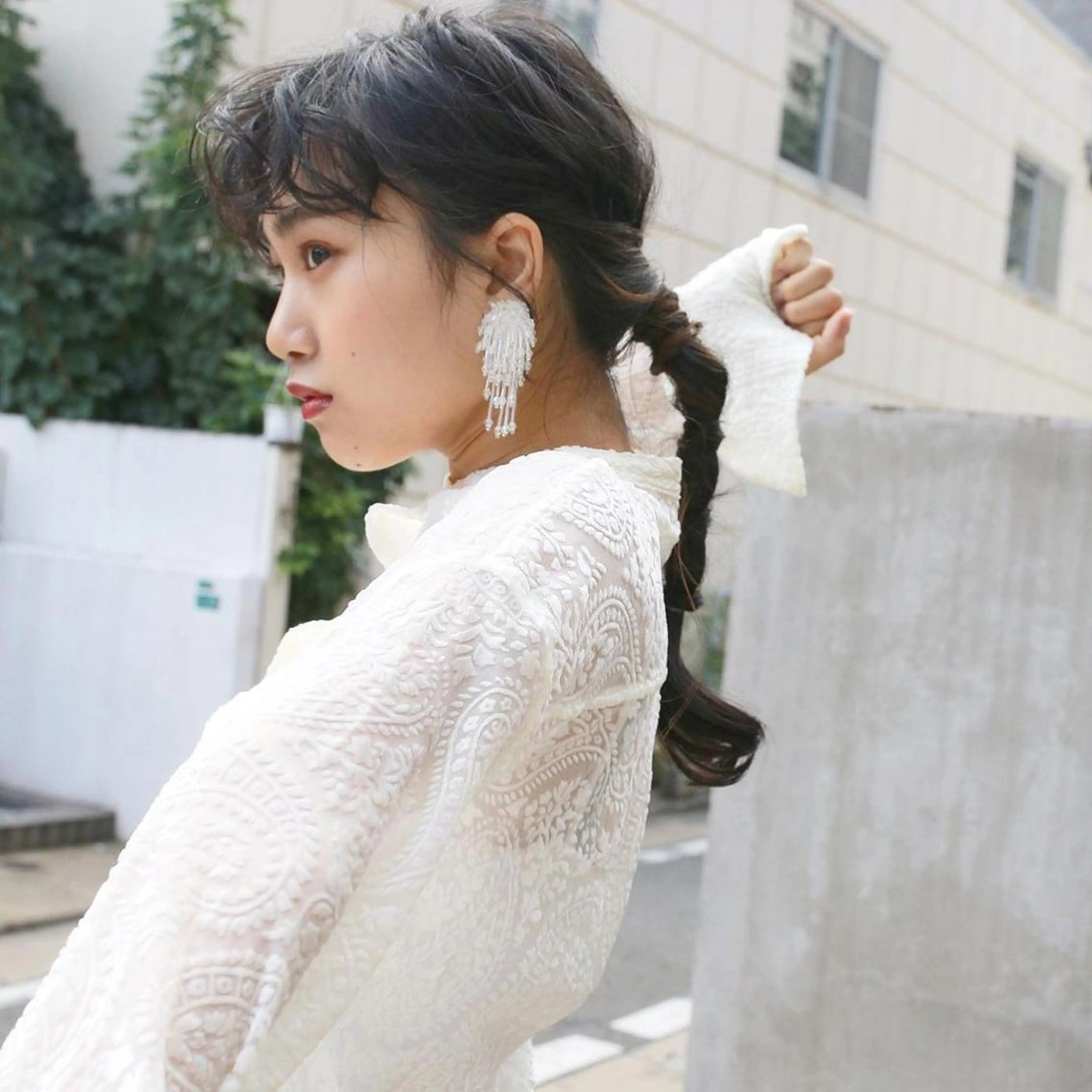 ロング カラー ヘアアレンジ ブリーチカラーが人気 onnuのヘアスタイル