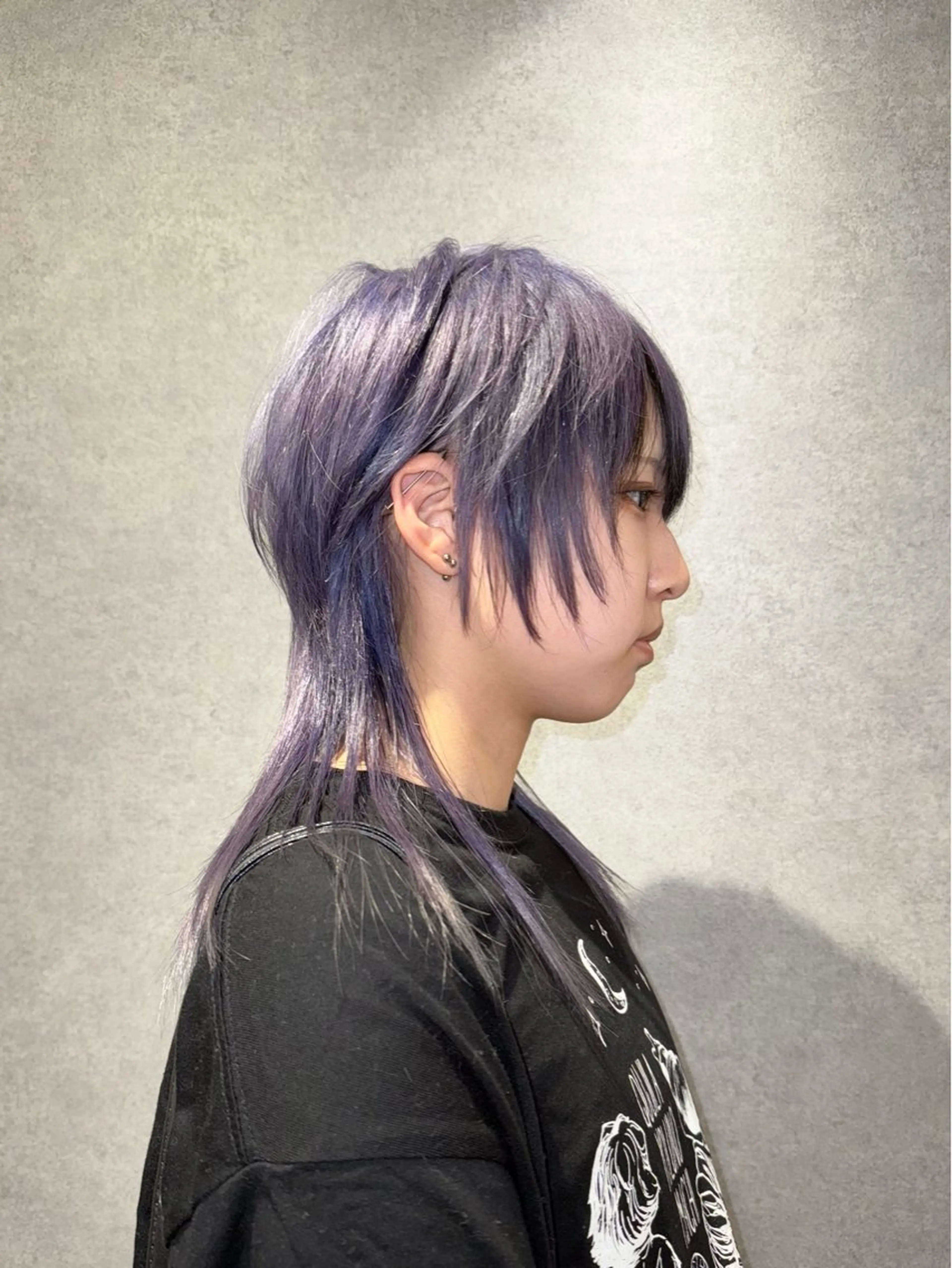 ショート カラー ハイトーンカラー ラベンダーカラー ショートヘア ウルフカット カット ヘアカラー トリートメント ハイトーン/レイヤー /ウルフ⭐️永田⭐️のヘアスタイル