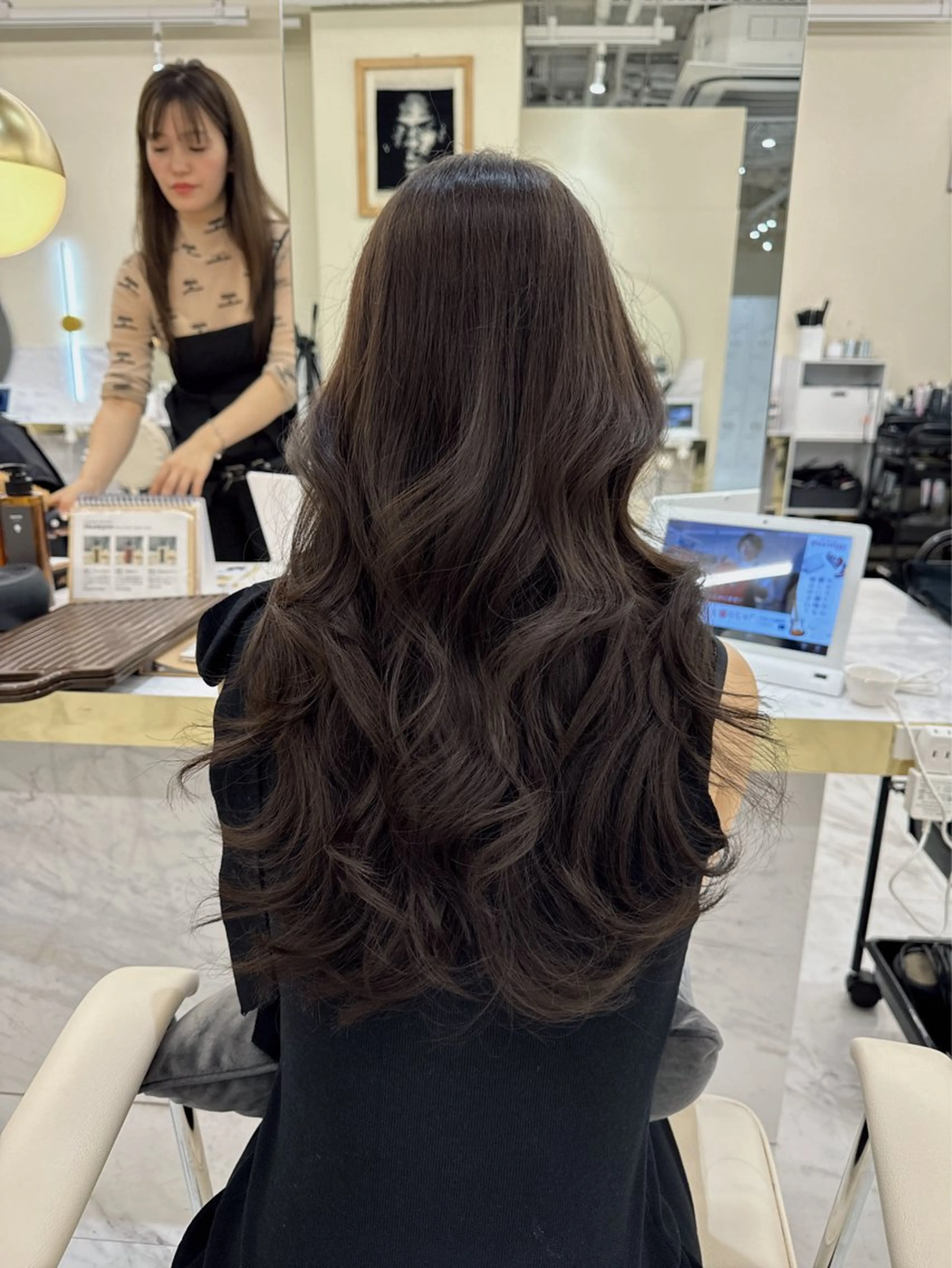 ロング カラー ヘアアレンジ 透明感カラー グレージュ オリーブカラー オリーブグレージュ オリーブグレー カット ヘアカラー トリートメント ヘアセット 髪質改善特化 🫧松野力也のヘアスタイル
