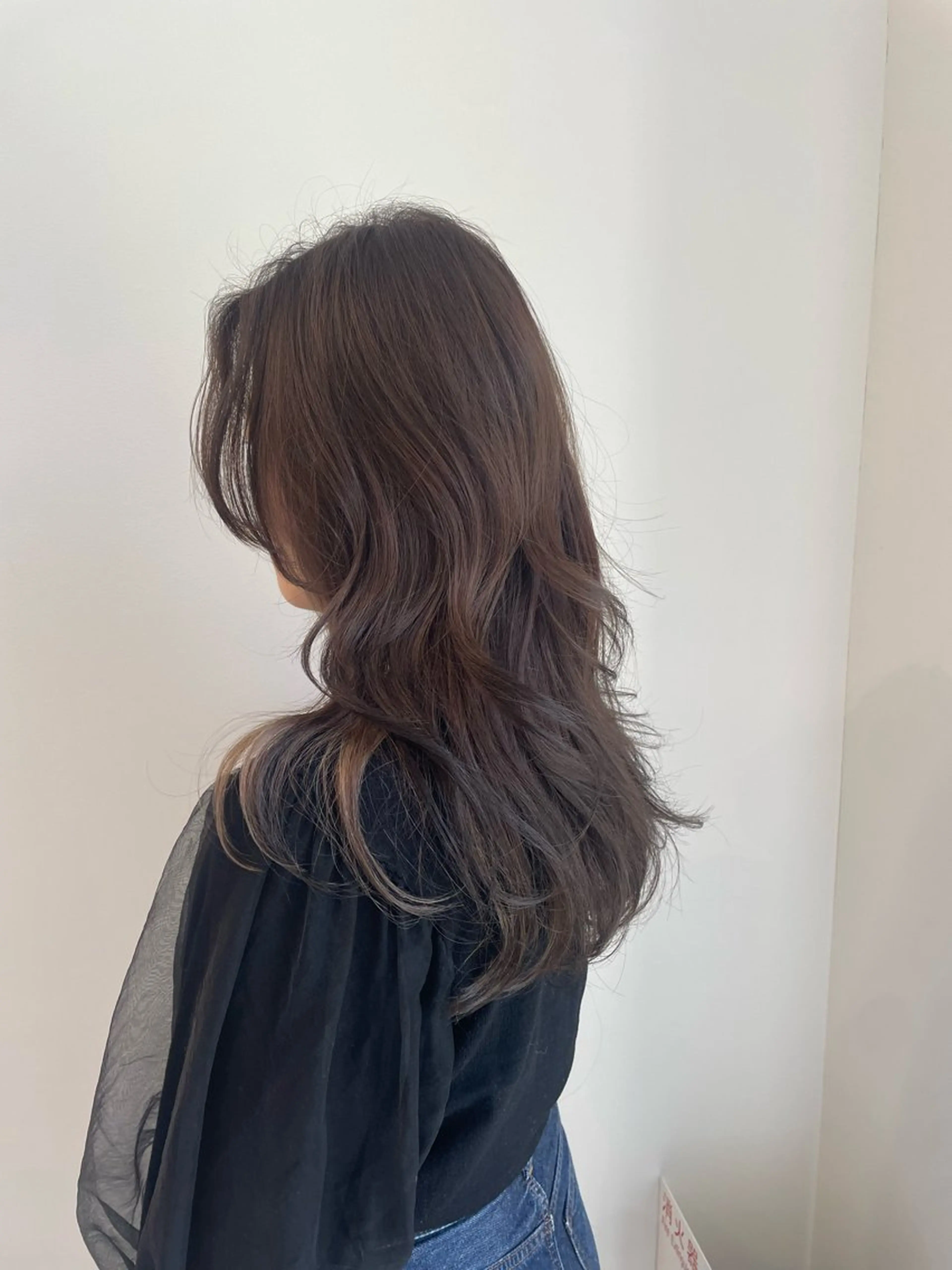 ロング カット ヘアカラー 【アクイール】やまだ みなのヘアスタイル