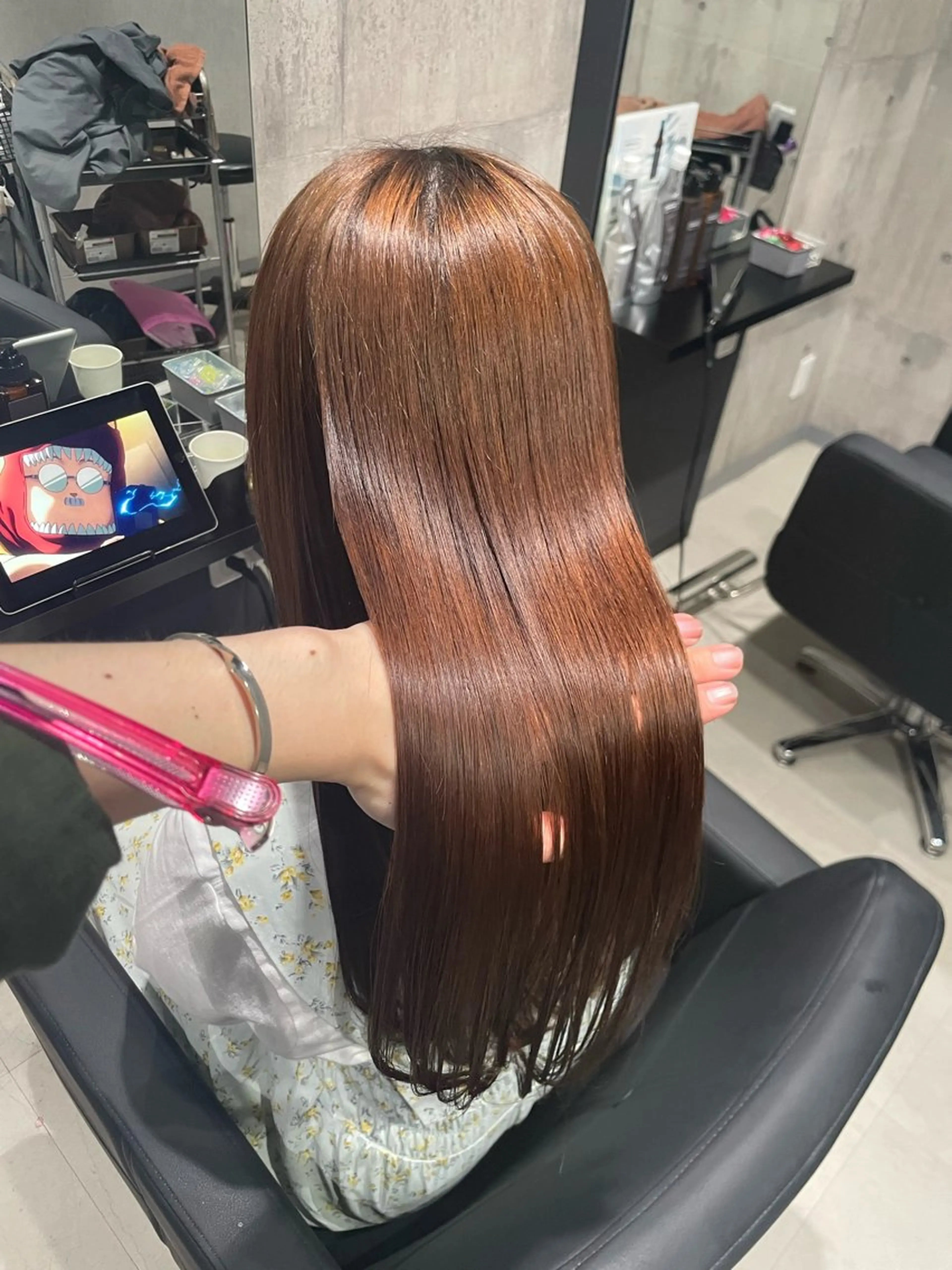 ロング 縮毛矯正 髪質改善/美髪カラー Hiroakiのヘアスタイル