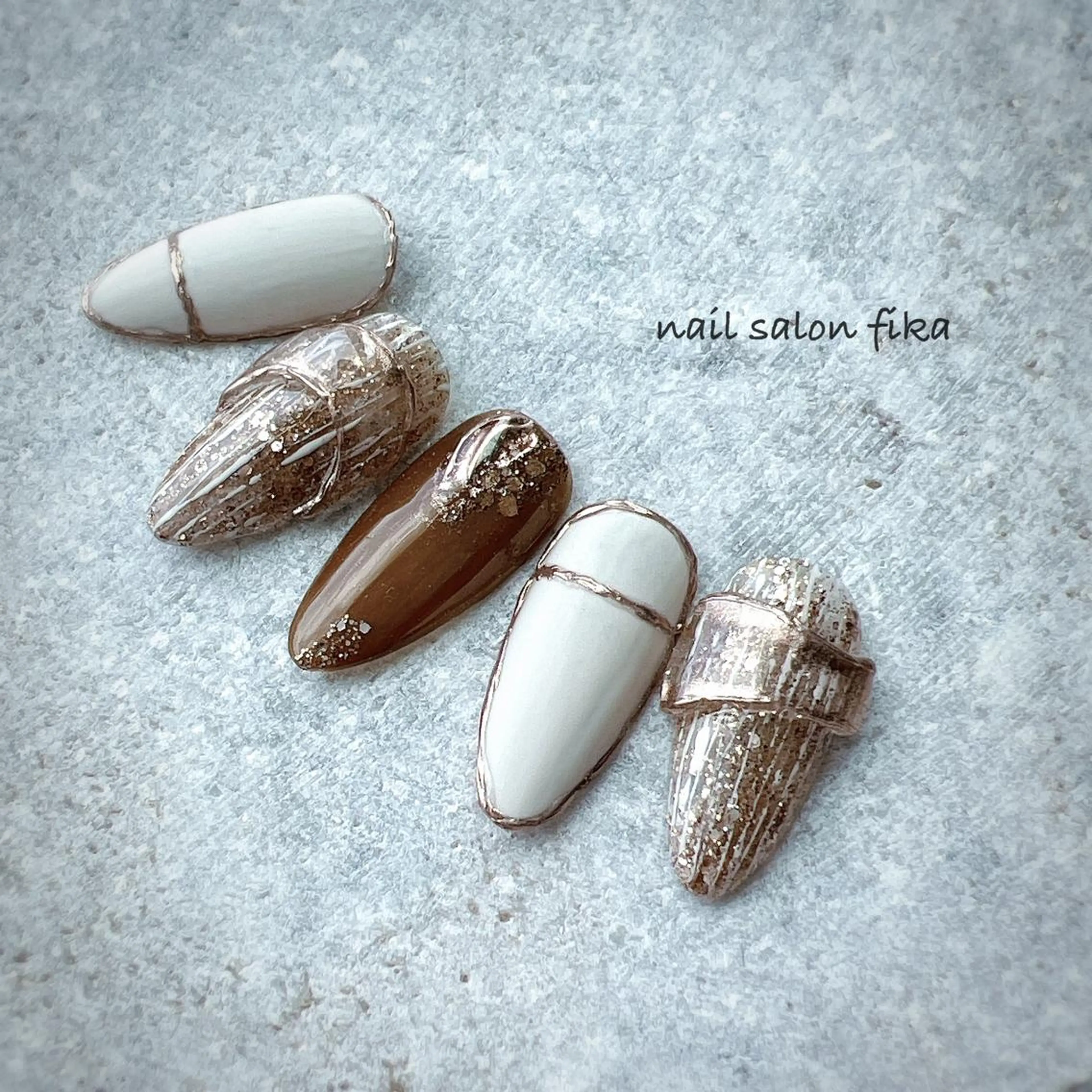 ネイル フットネイル 夏ネイル nail salon fikaのネイルデザイン