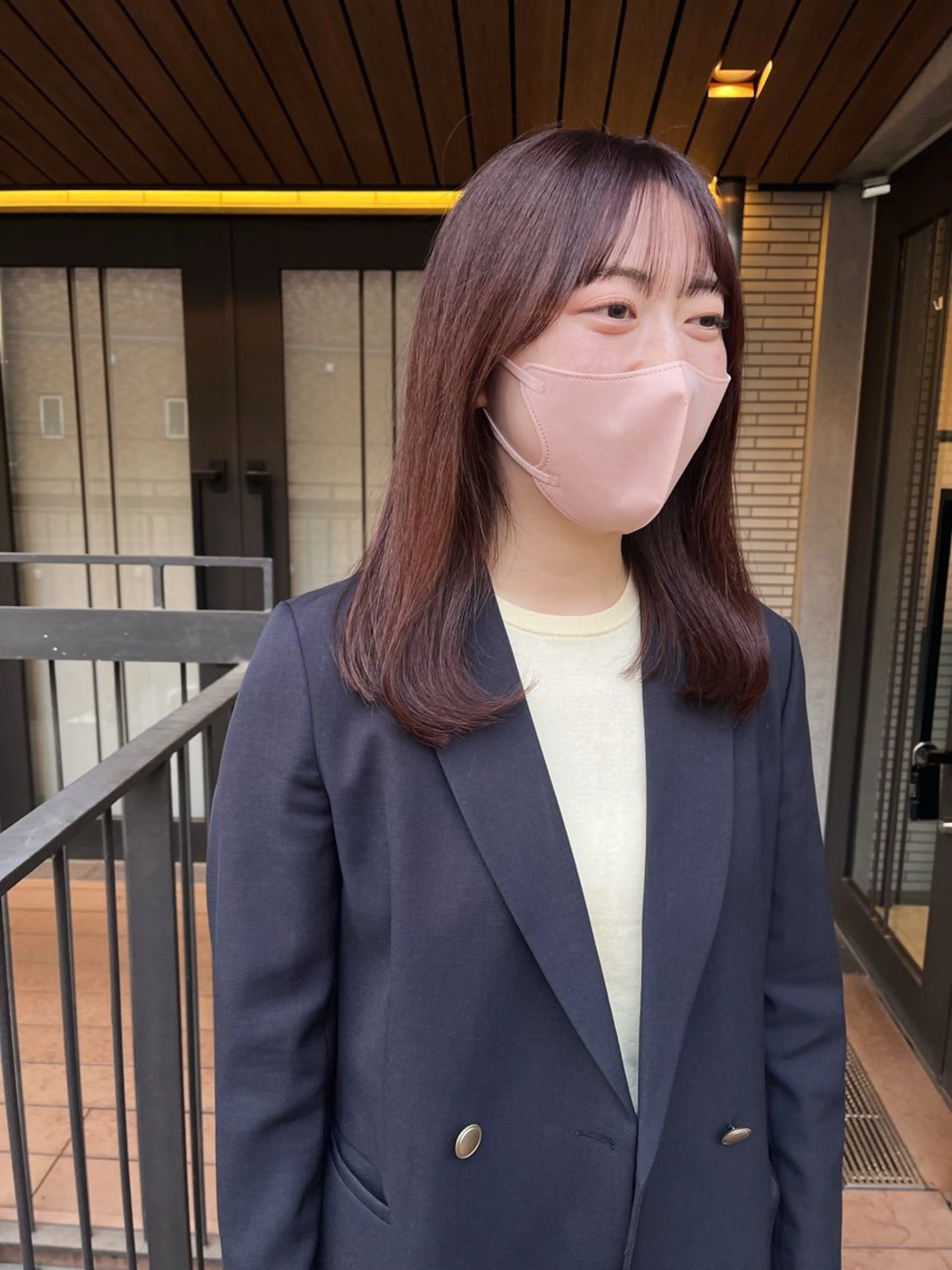 ミディアム カラー 暖色/パーマ 🌼クニトウメイのヘアスタイル