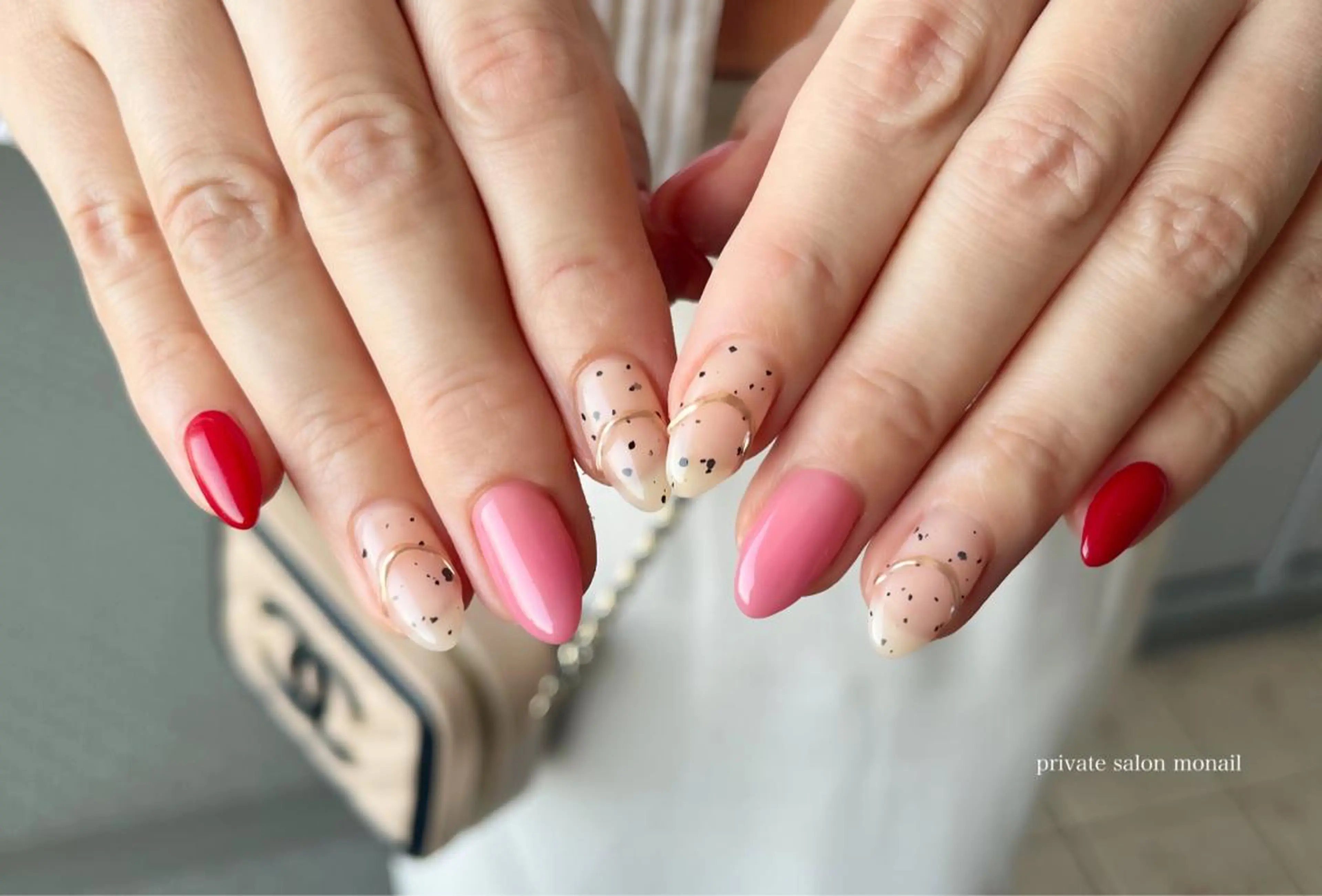 ネイル アートネイル ミラーネイル ハンドネイル private  nail monail所属・nail salon monailのネイルデザイン