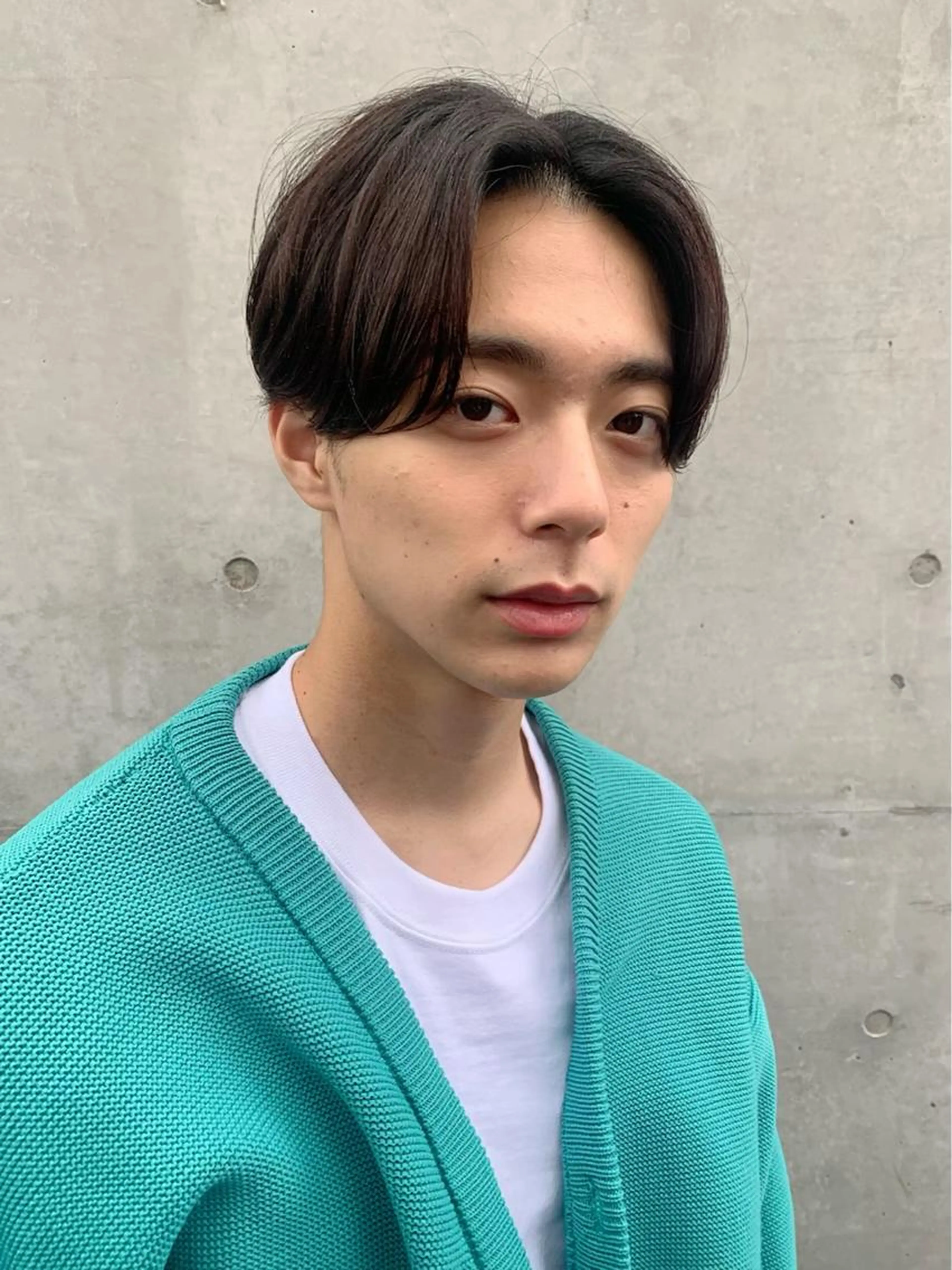 Men's cut + 酸性ストレートの写真