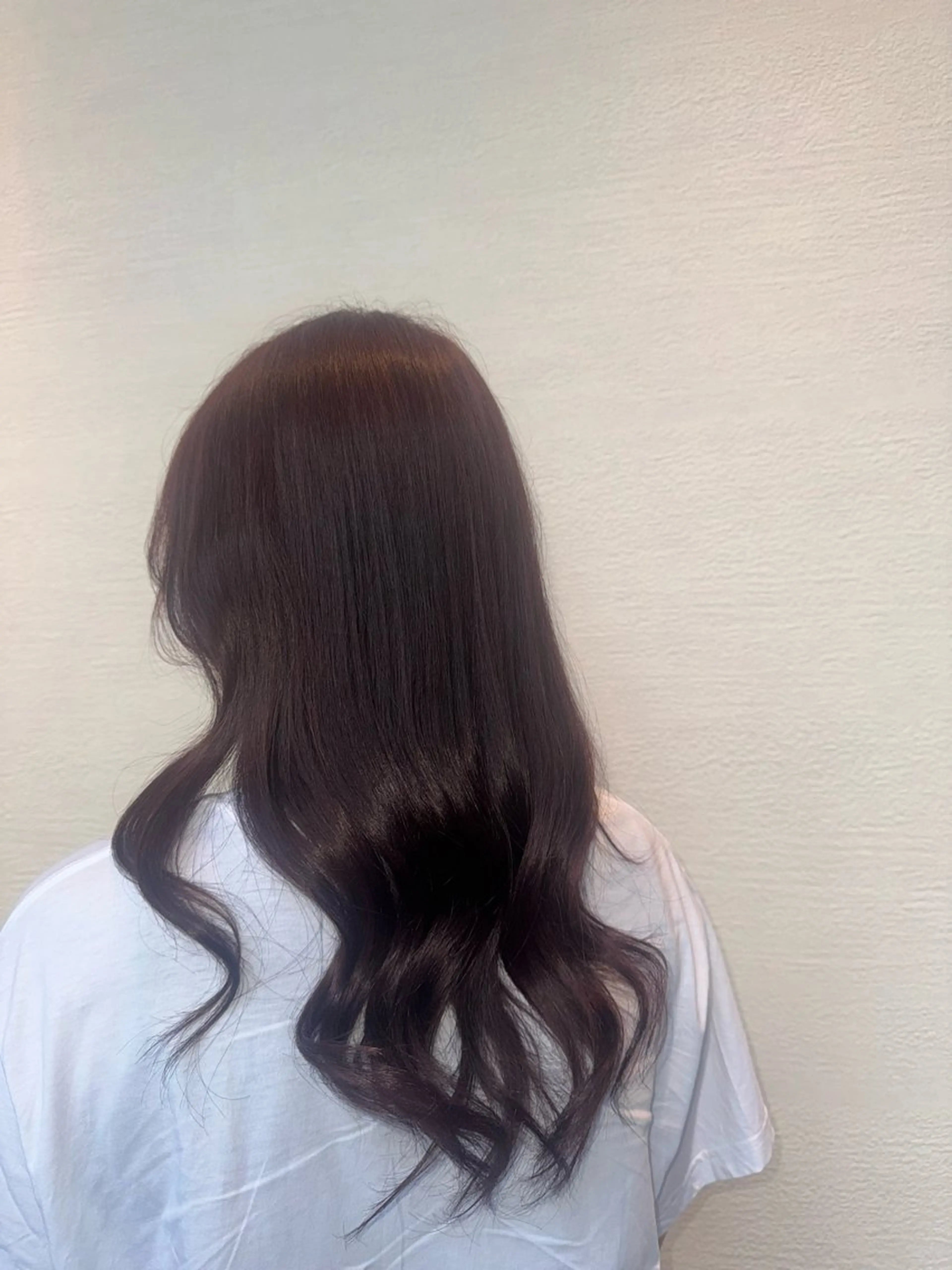 セミロング ピンクブラウン ヘアカラー 宮垣 七海のヘアスタイル