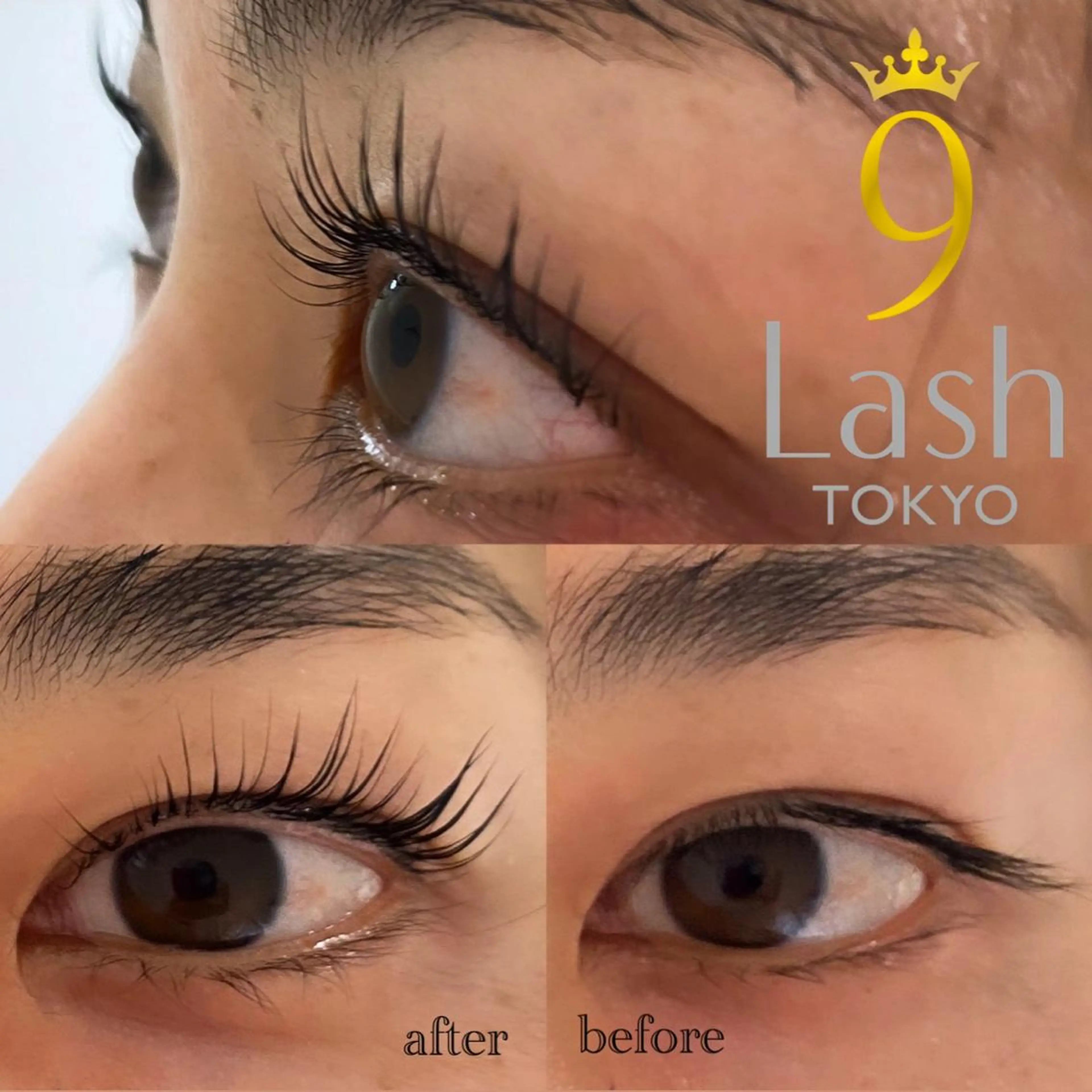 マツエク・マツパ パリジェンヌラッシュリフト 一重×まつ毛パーマ 9LashTOKYO Tanabeのマツエク・マツパデザイン
