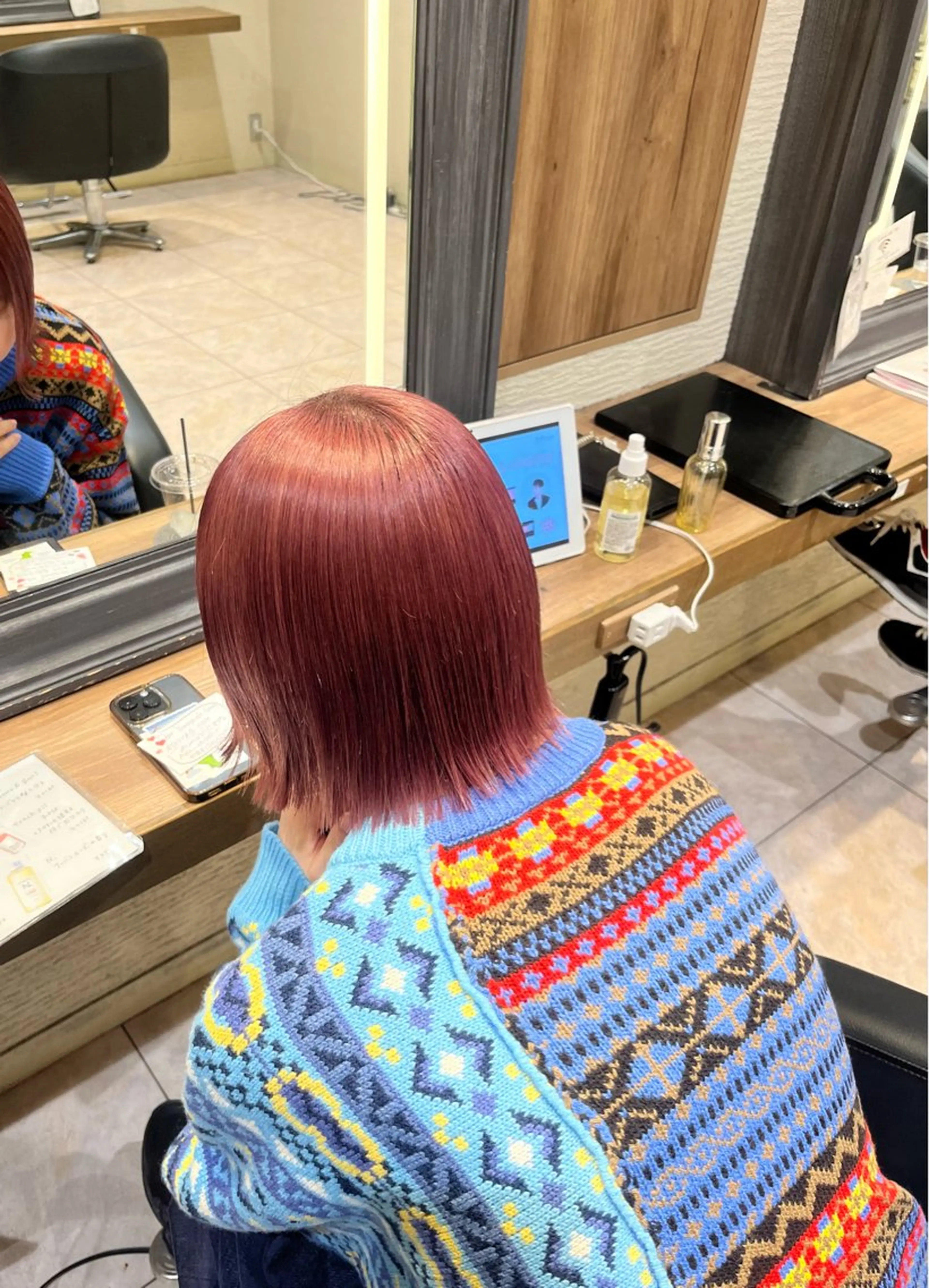 ショート ヘアカラー ハイトーン／アレンジ 🩵NANAMIのヘアスタイル