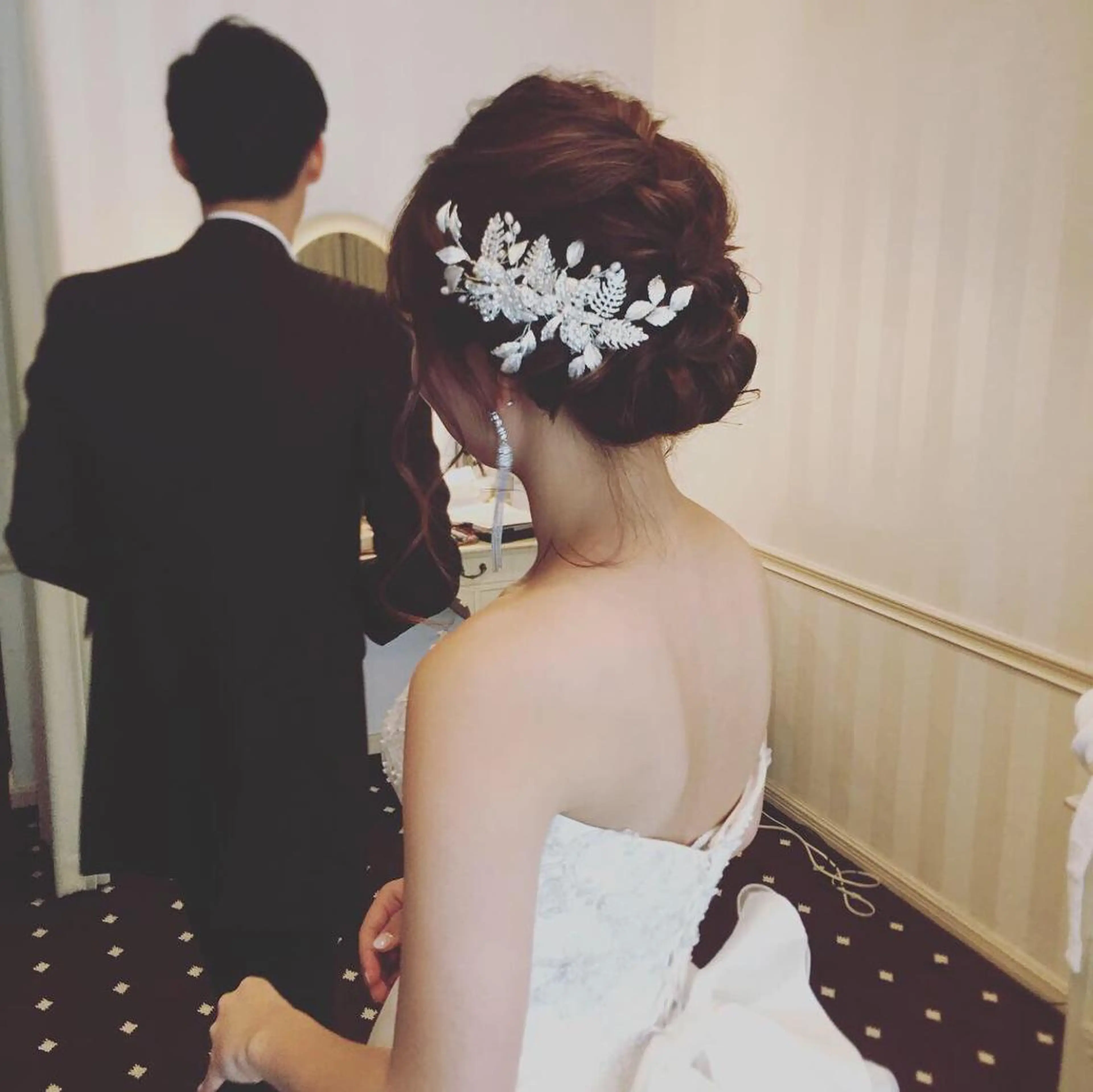 ヘアアップセット＋前髪カットがセットになりました❁の写真