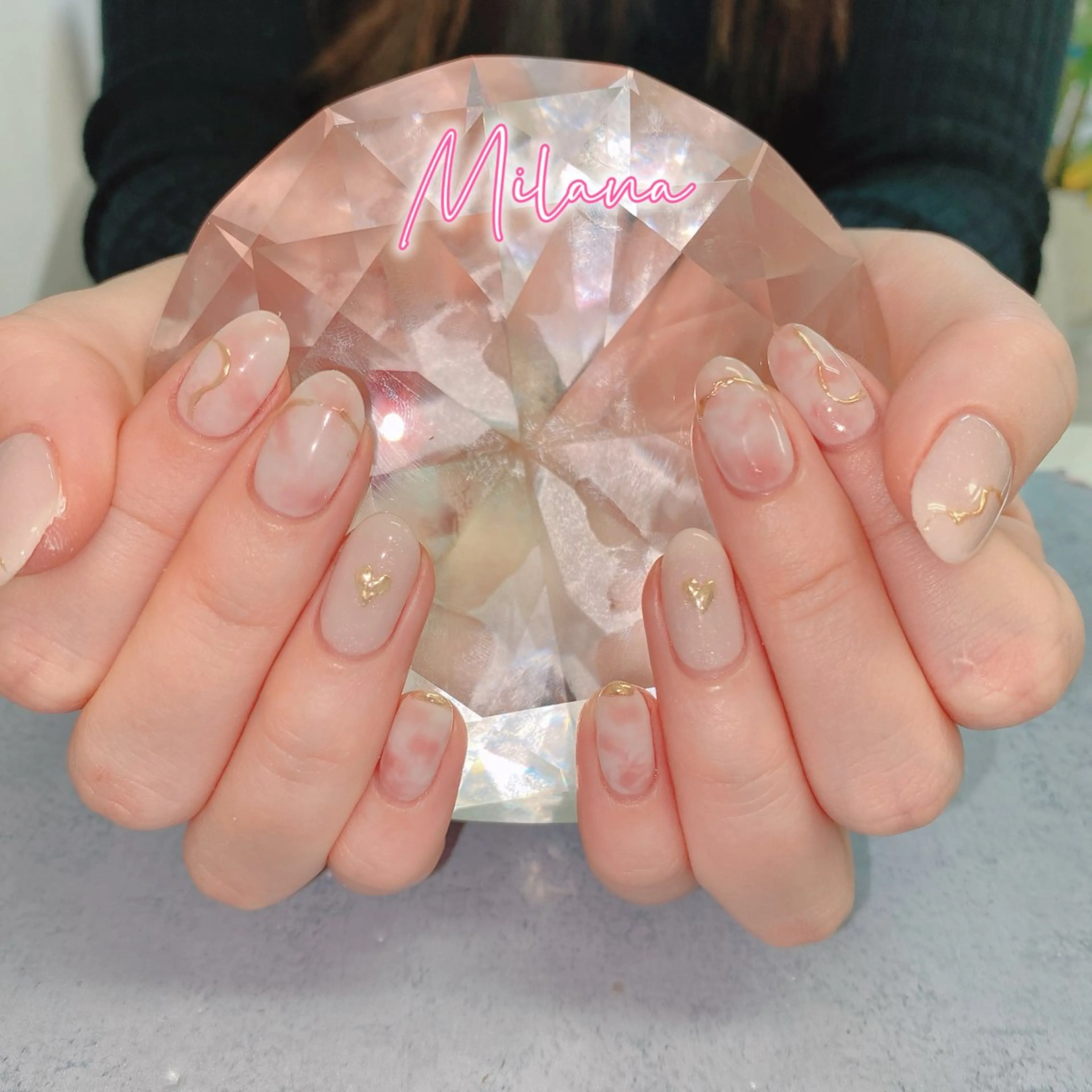 ネイル ニュアンスネイル ハンドネイル Milana （研修生メニュー）のネイルデザイン