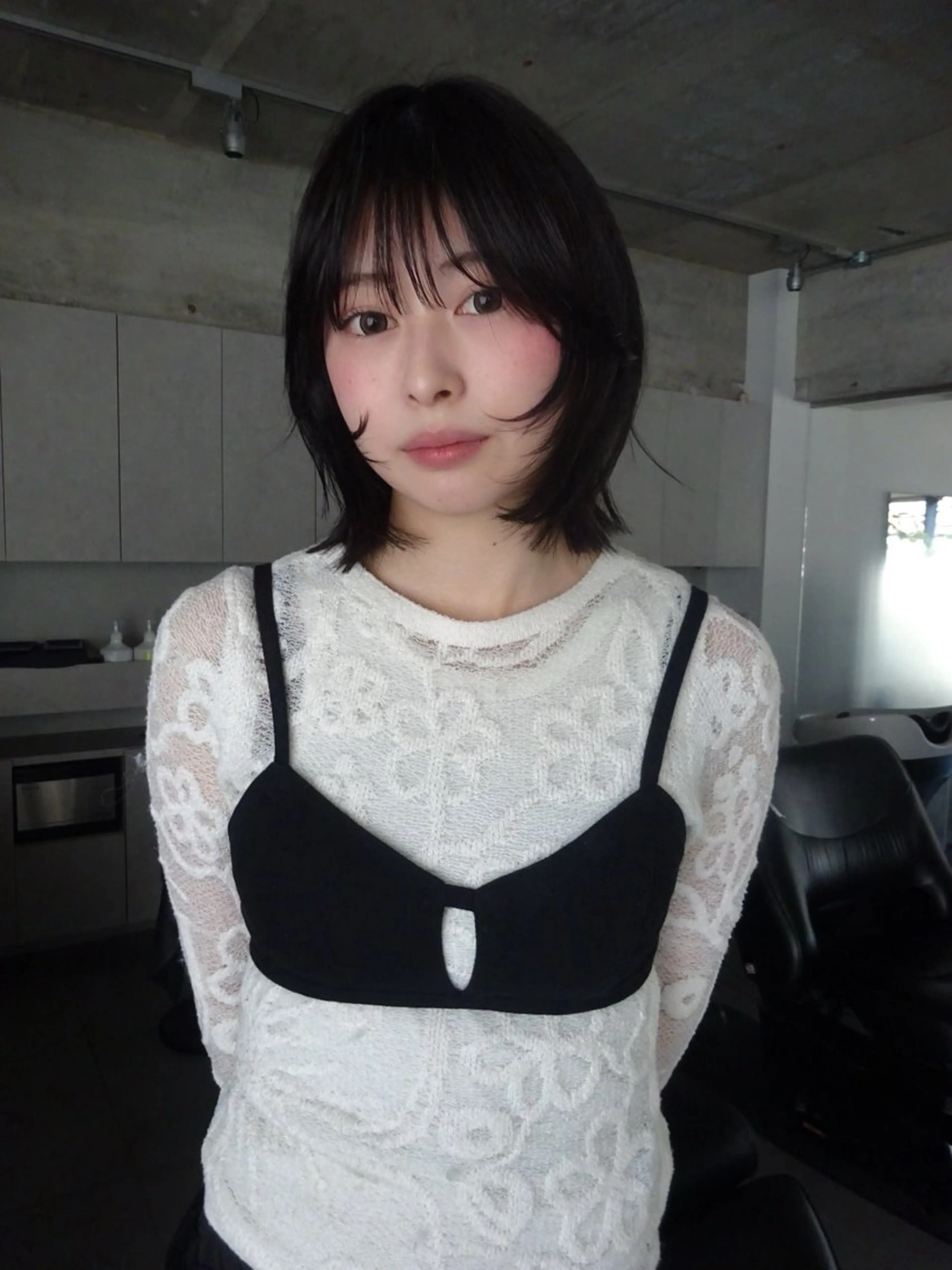 ミディアム カラー カット ヘアカラー ボブ/似合わせ レイヤーcocomoのヘアスタイル