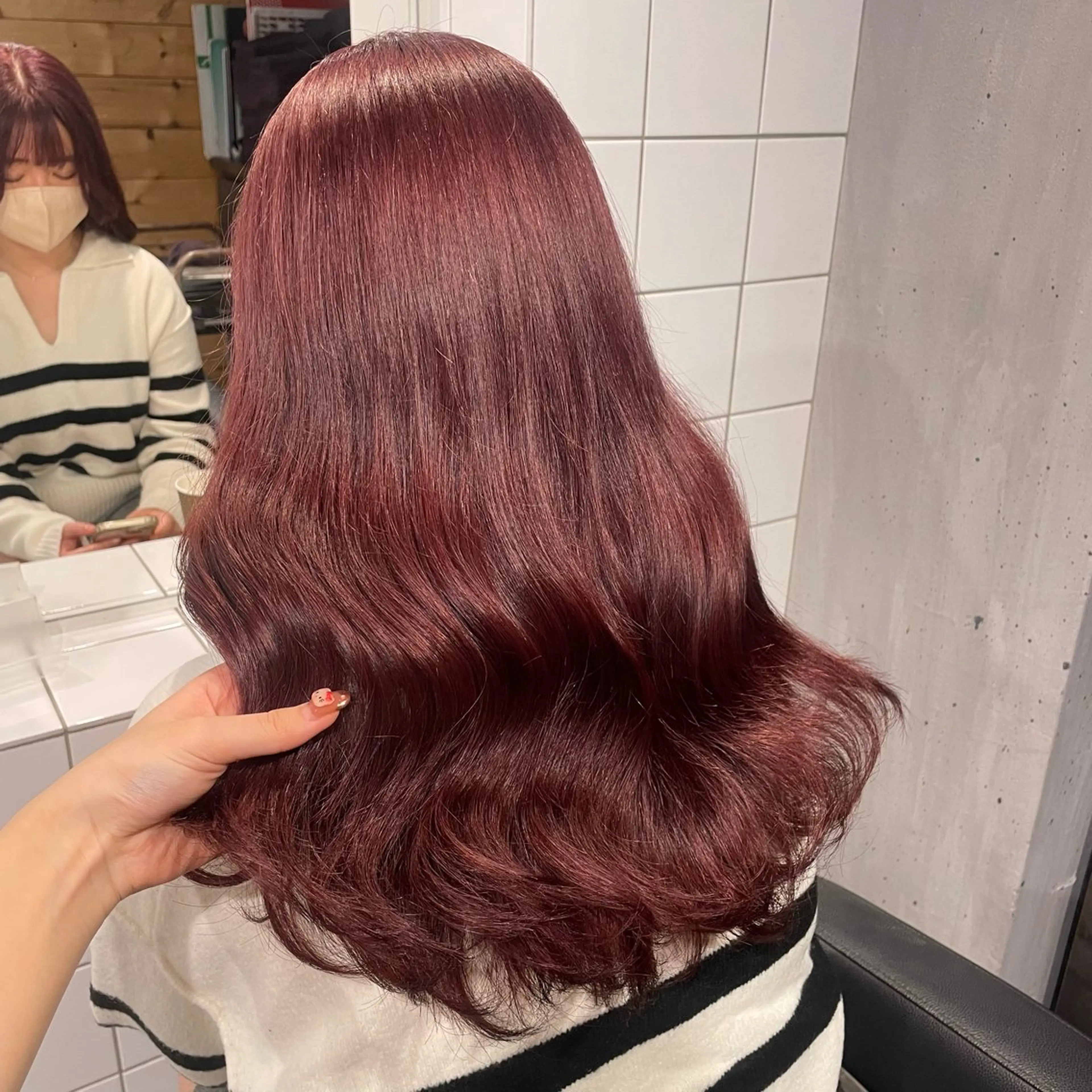 ロング ヘアカラー トリートメント 盛れる暖色🎀ガーリ ーヘア🎀きっかのヘアスタイル