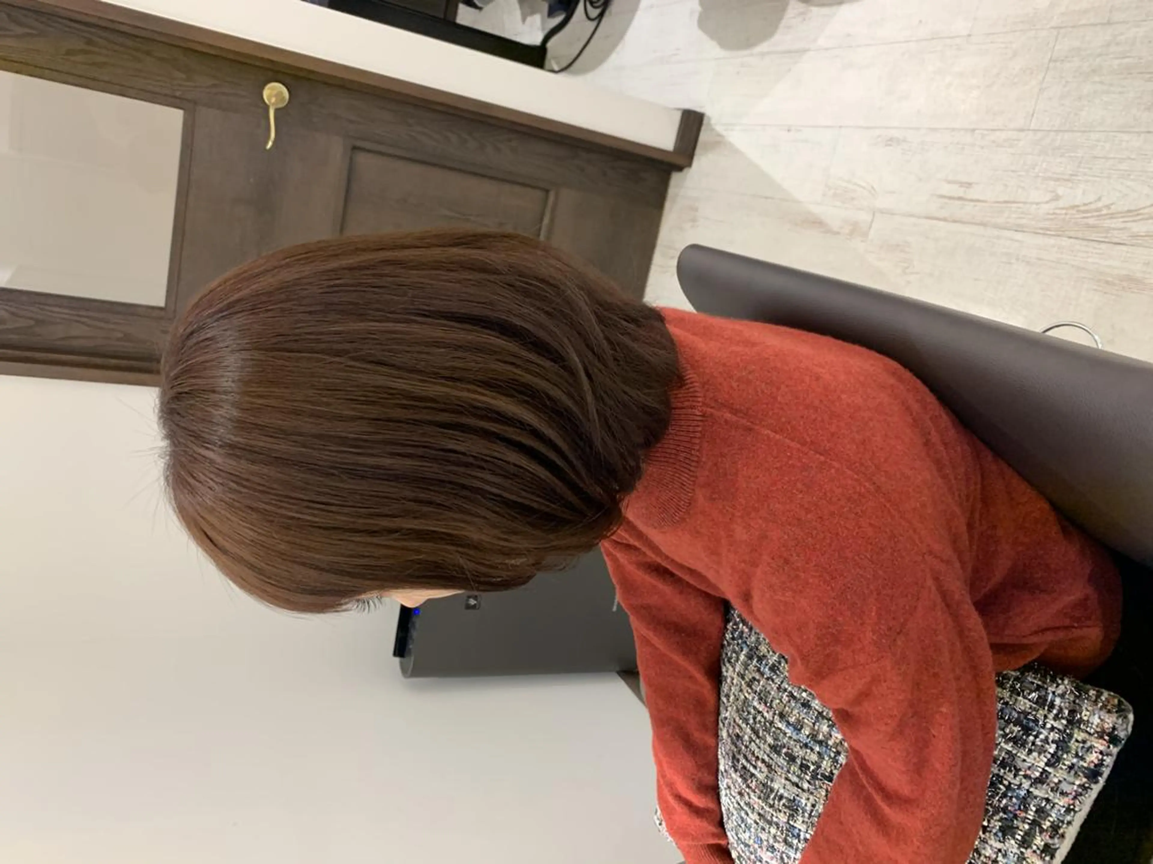 ミディアム カラー パーマ 瀬尾 由希菜のヘアスタイル