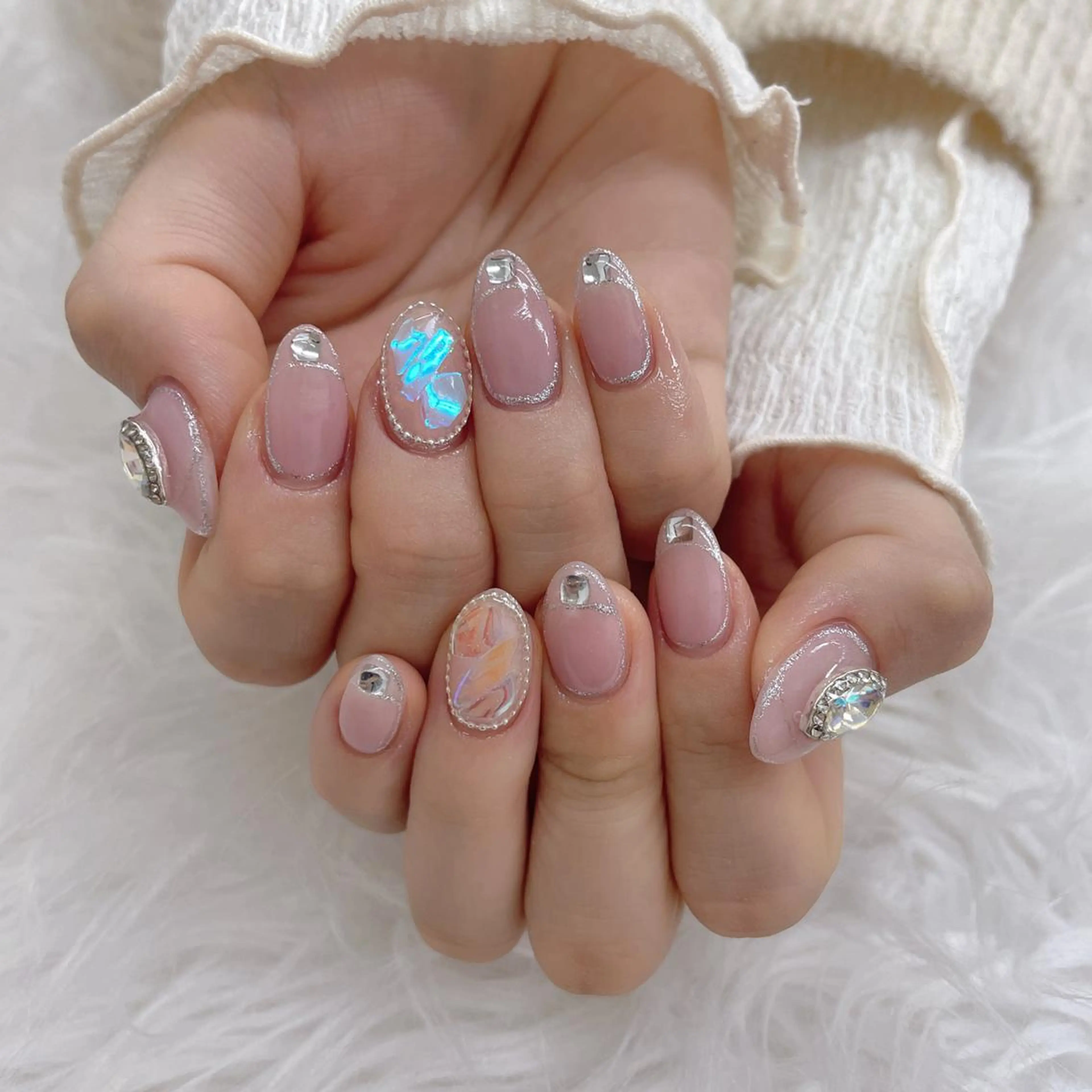 ネイル 🦋ネイルサロン ブラン🌈ゆりのネイルデザイン