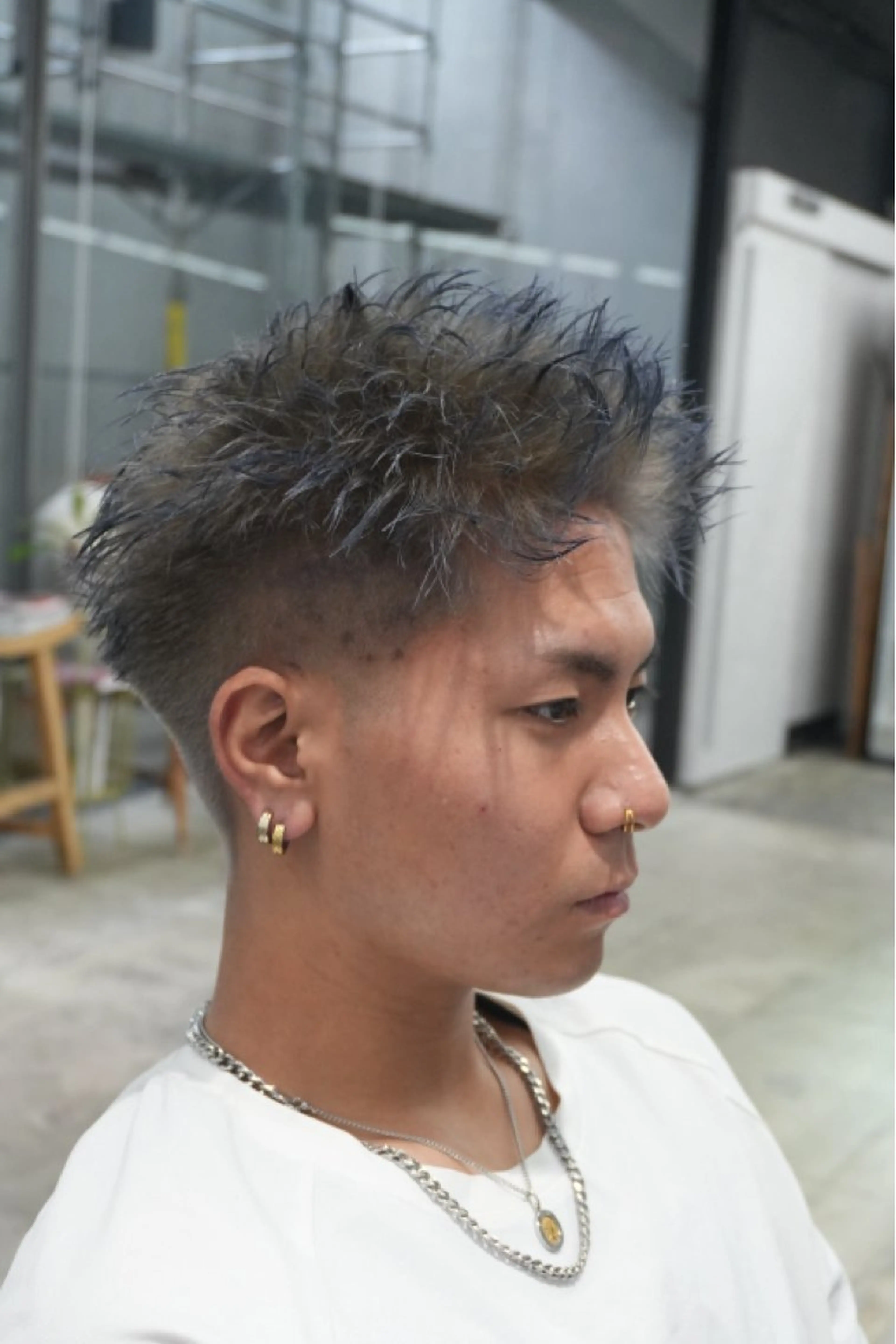 ショート カラー ブリーチ ダブルカラー PIA hair design所属・湖城 恵吾のヘアスタイル