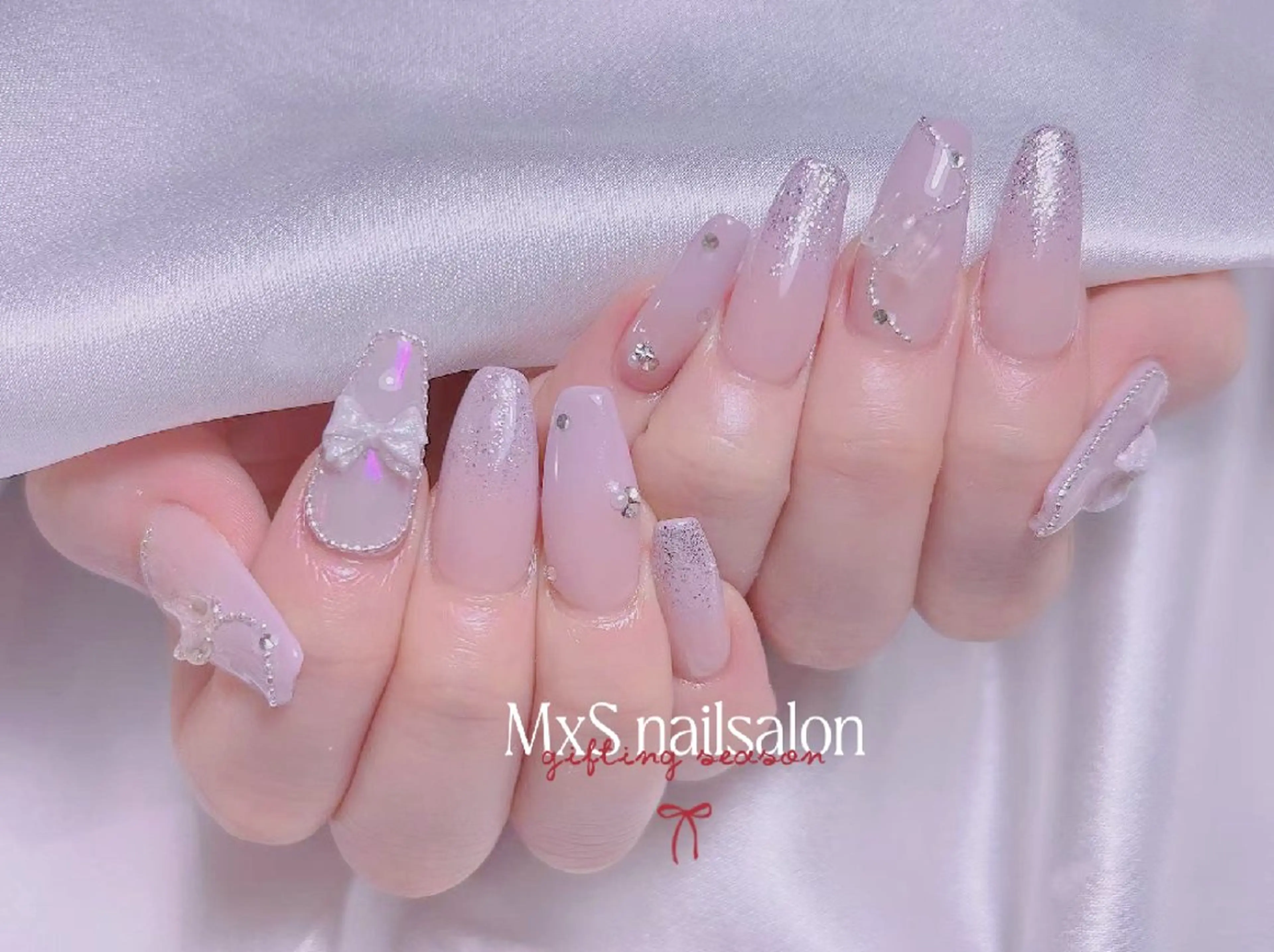ネイル ハンドネイル ハンドケア MxS Nail(長さだし/フィルイン/マグネット/韓国ネイル/ワンホンネイル/ワンカラー)所属・MxS リィリィのネイルデザイン