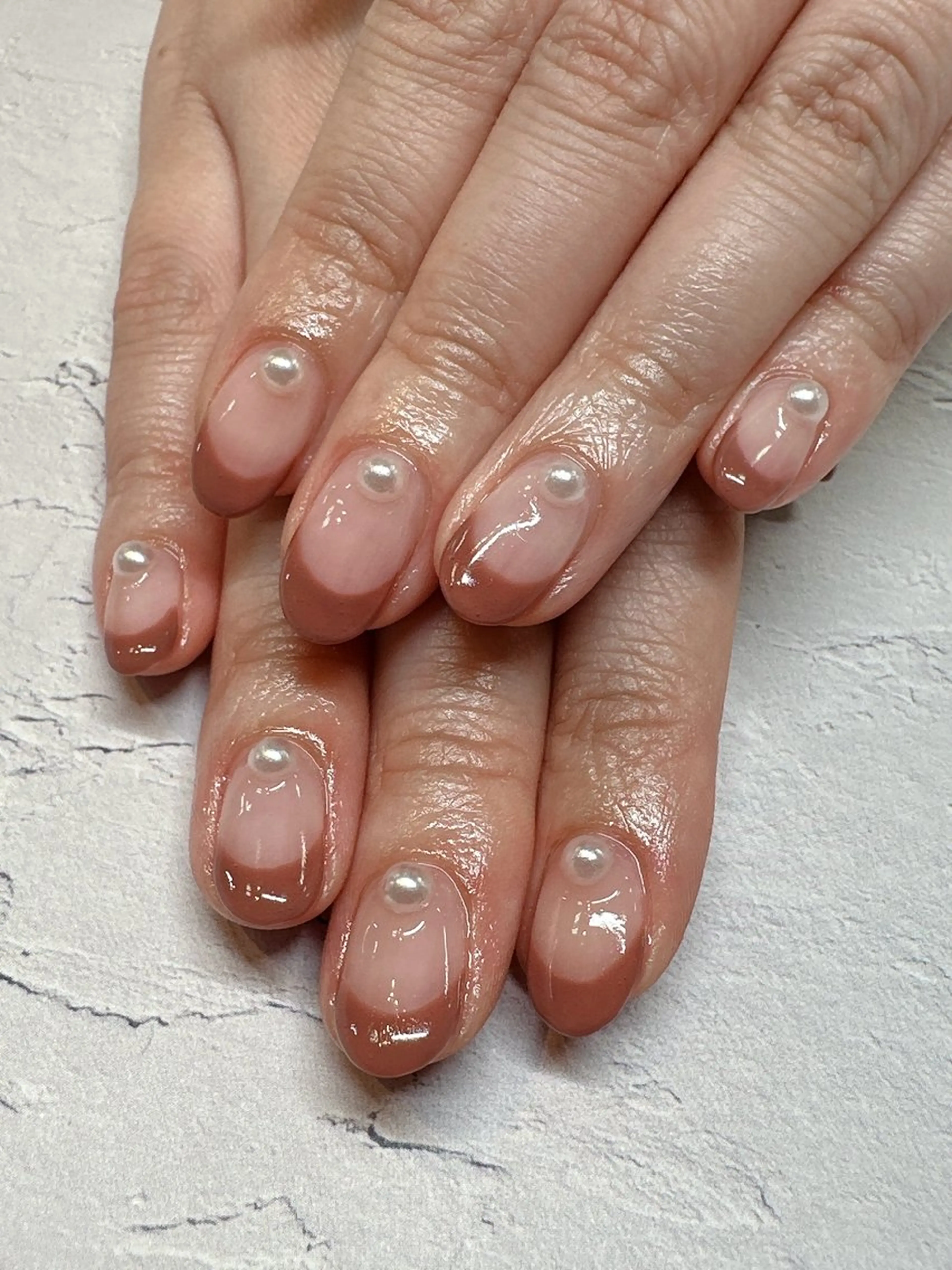 ネイル フレンチネイル ハンドネイル nailist SATO【銀座】のネイルデザイン