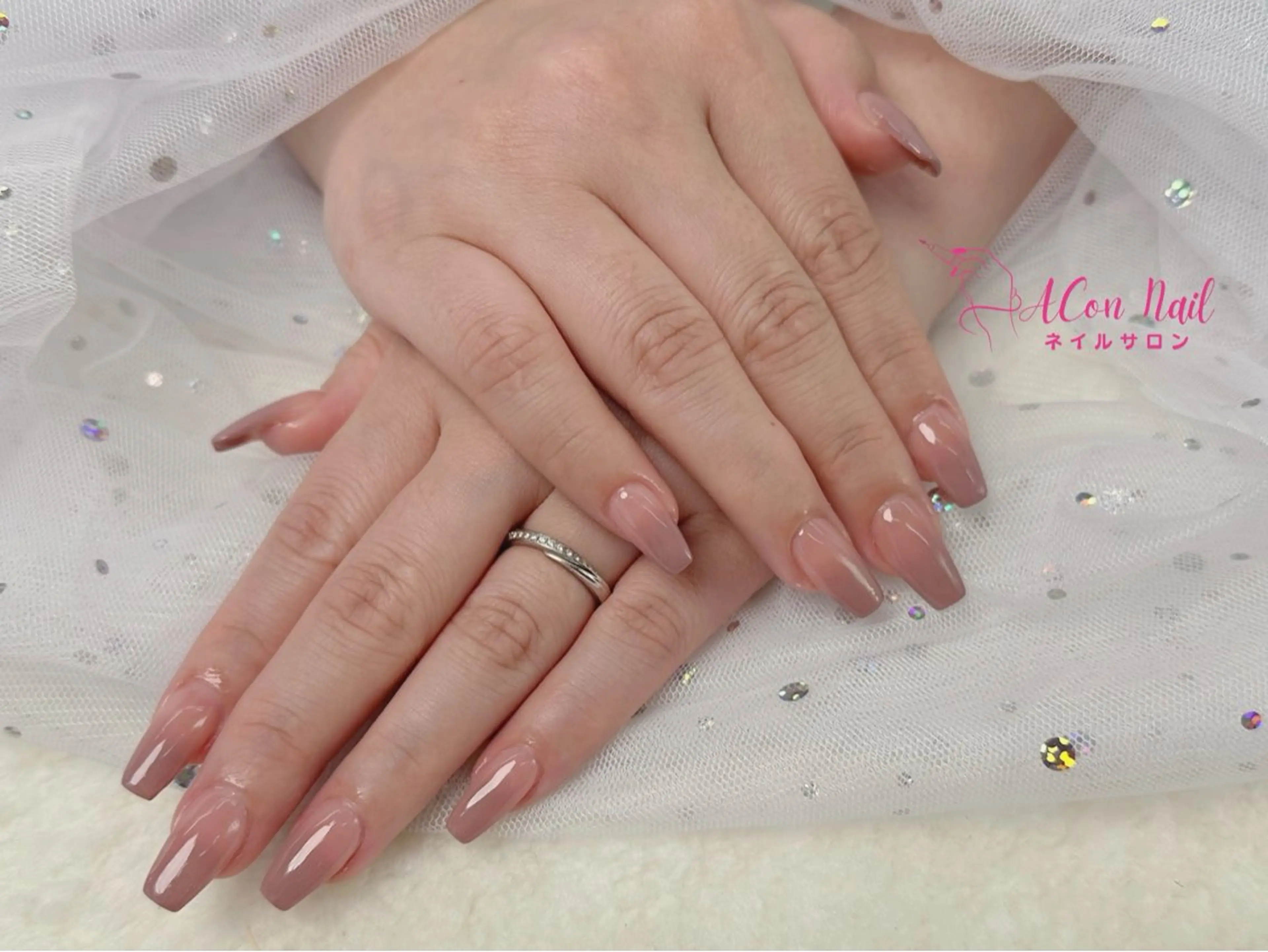 チップ長さ出しワンカラー　[オフ無し]の写真