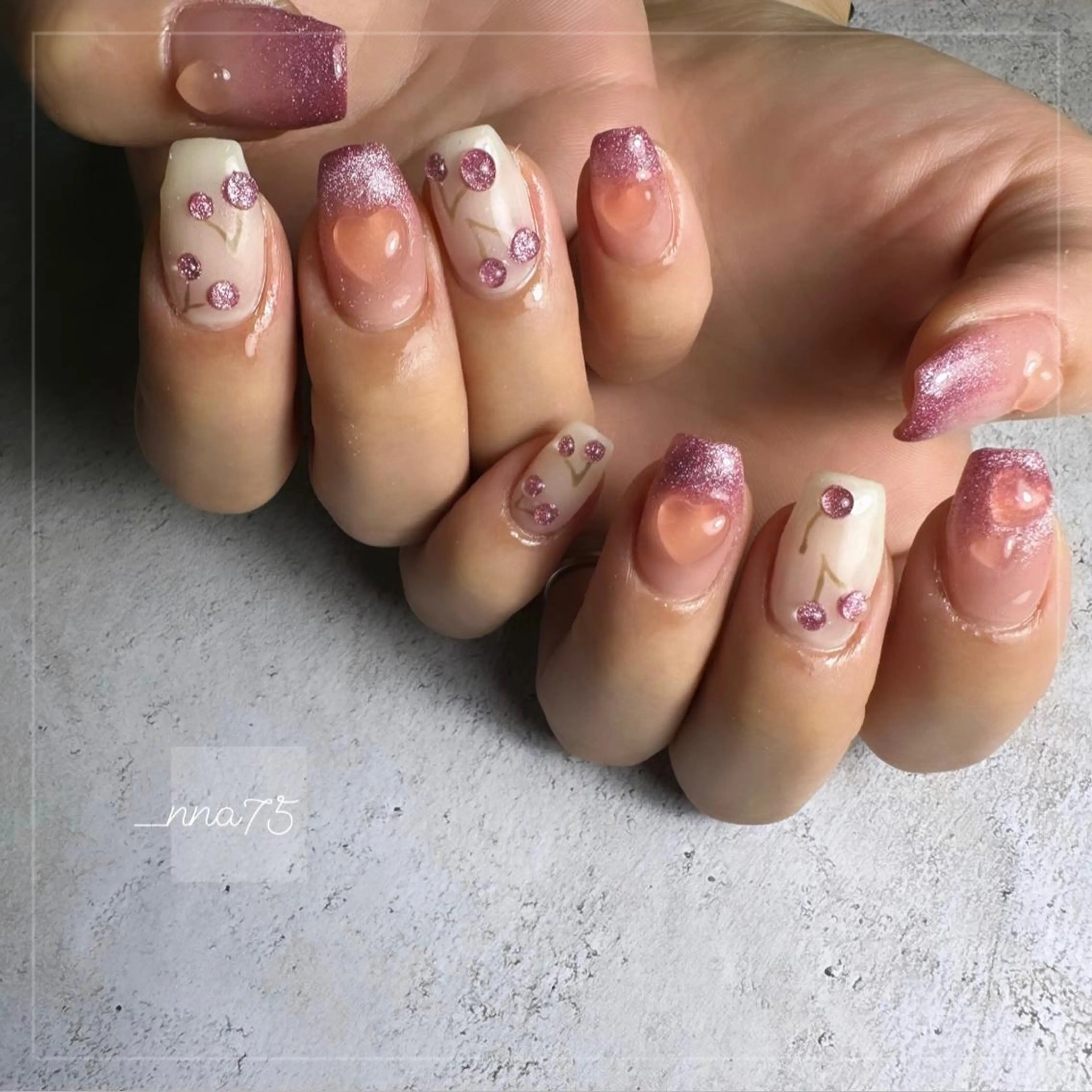 ネイル ハンドネイル GRANDE OSU Anna 🧸💛のネイルデザイン