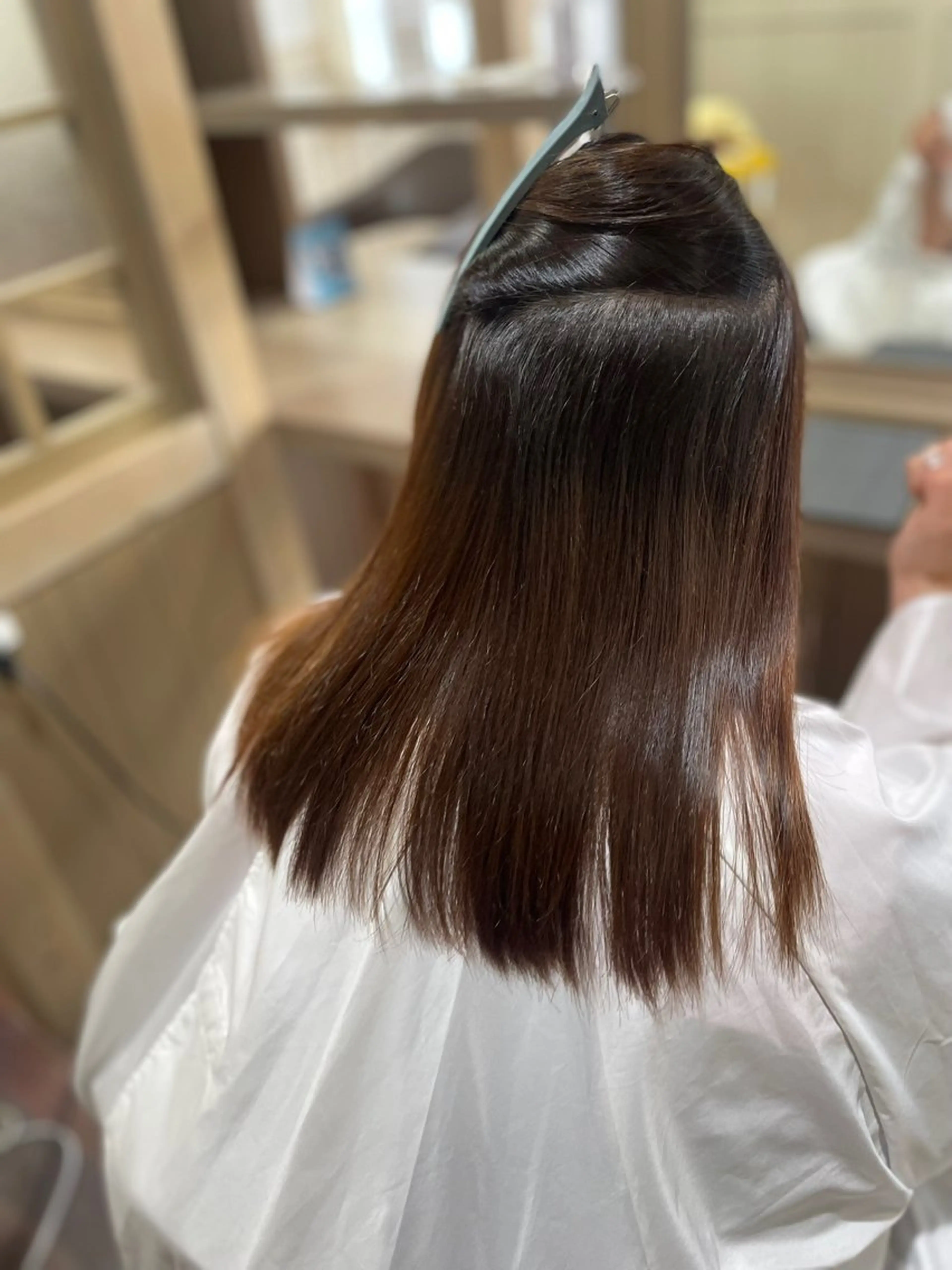 セミロング 縮毛矯正 トリートメント 大塚 夕貴のヘアスタイル