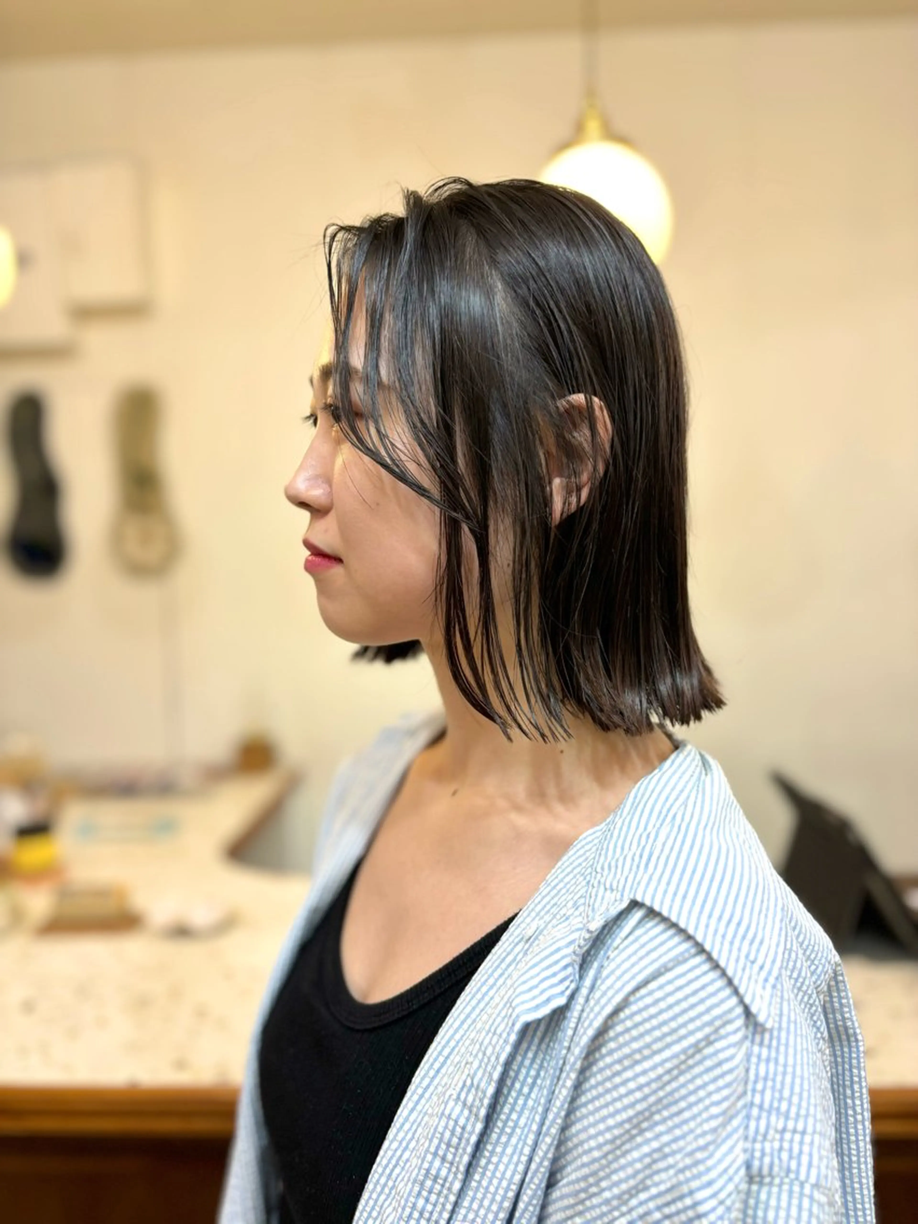 ミディアム ボブ 外ハネヘア カット CIEN所属・ayano🫧 《CIEN》のヘアスタイル