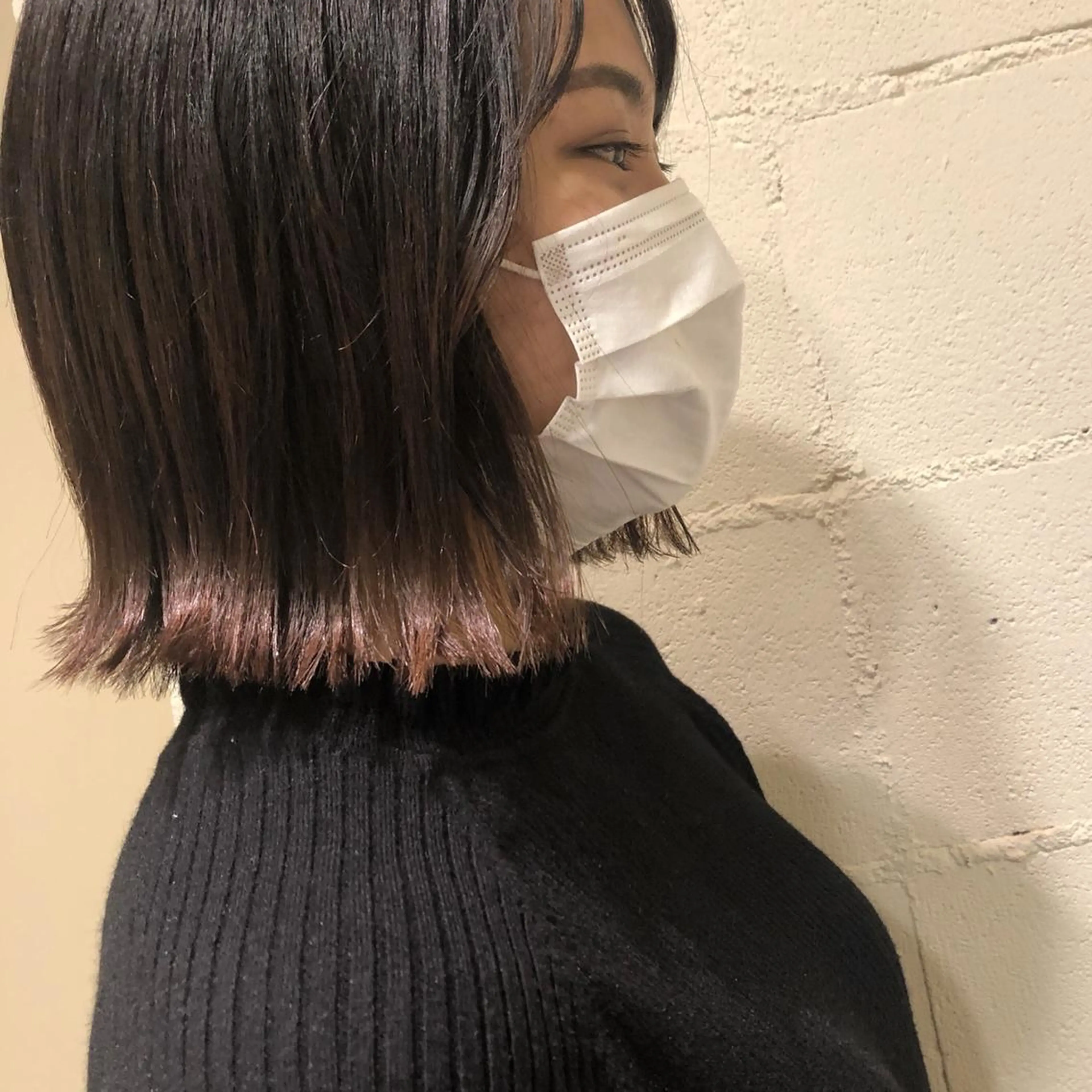 ショート 切りっぱなしボブ ボブ アンサイ 成増のヘアスタイル