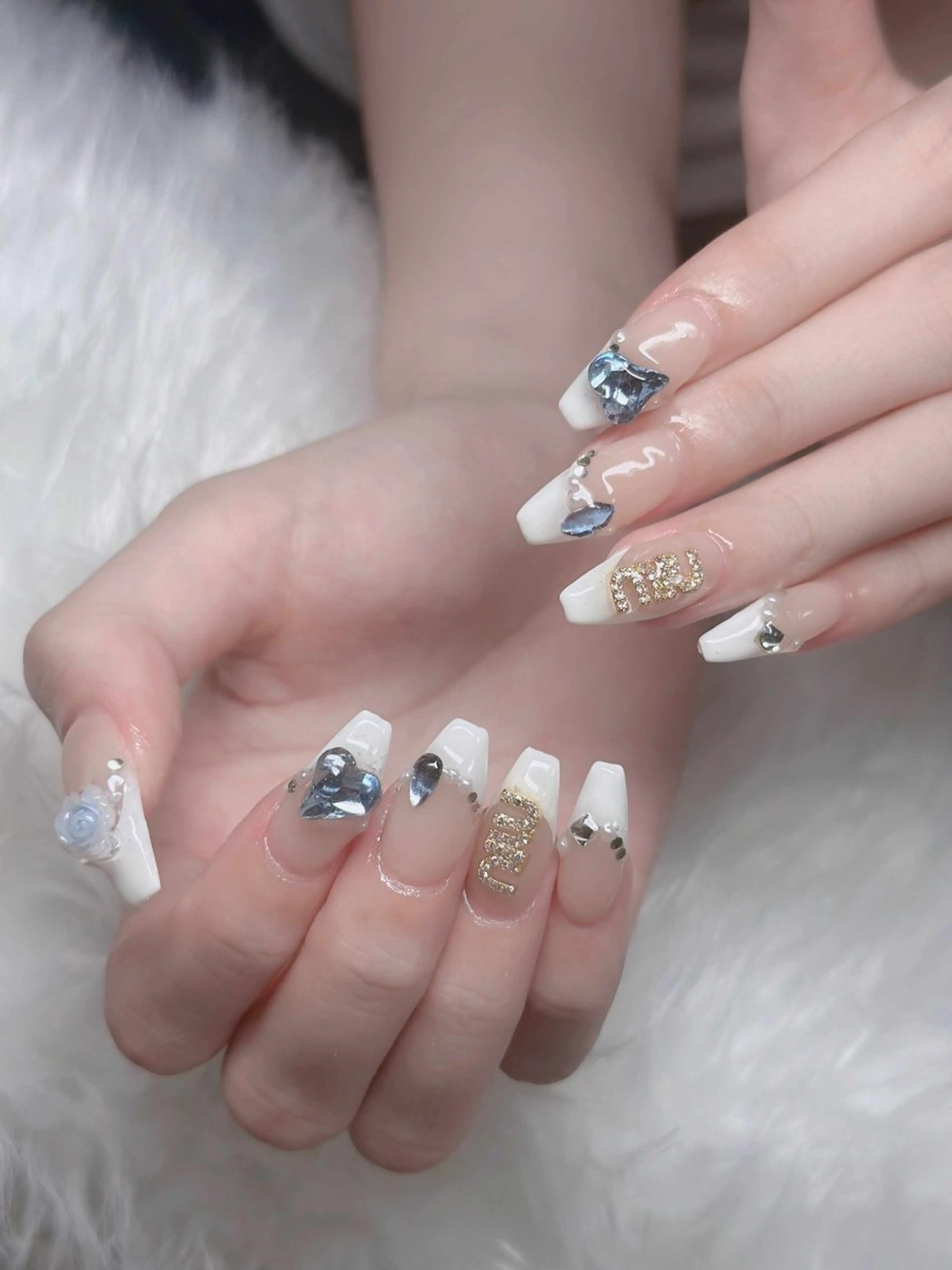 ネイル フレンチネイル ジェルネイル ハロウィン キラキラネイル 韓国ネイル ハンドネイル H.baby Nail Salonのネイルデザイン